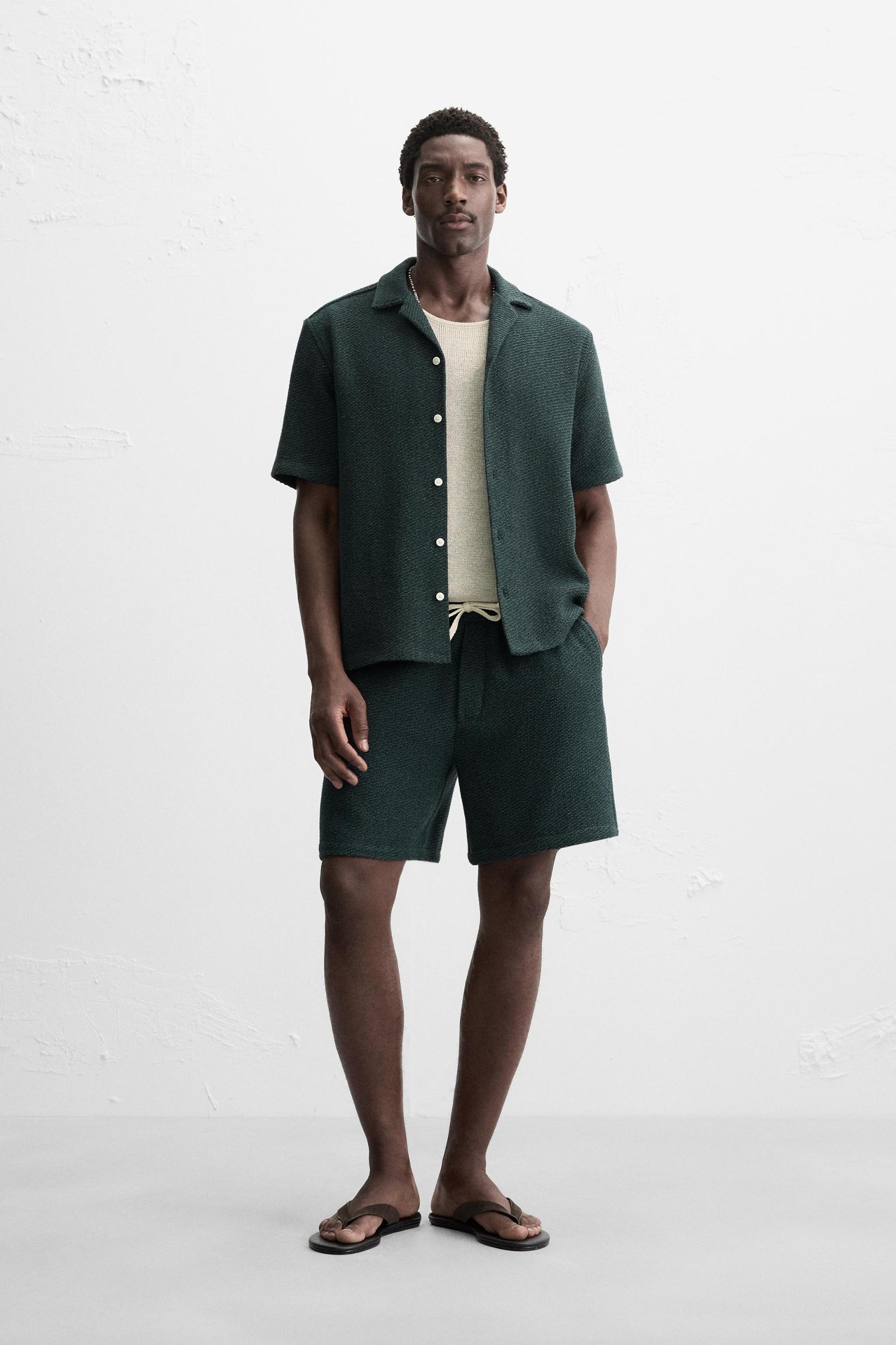 RELAXED FIT TEXTURED SHIRT Product Image