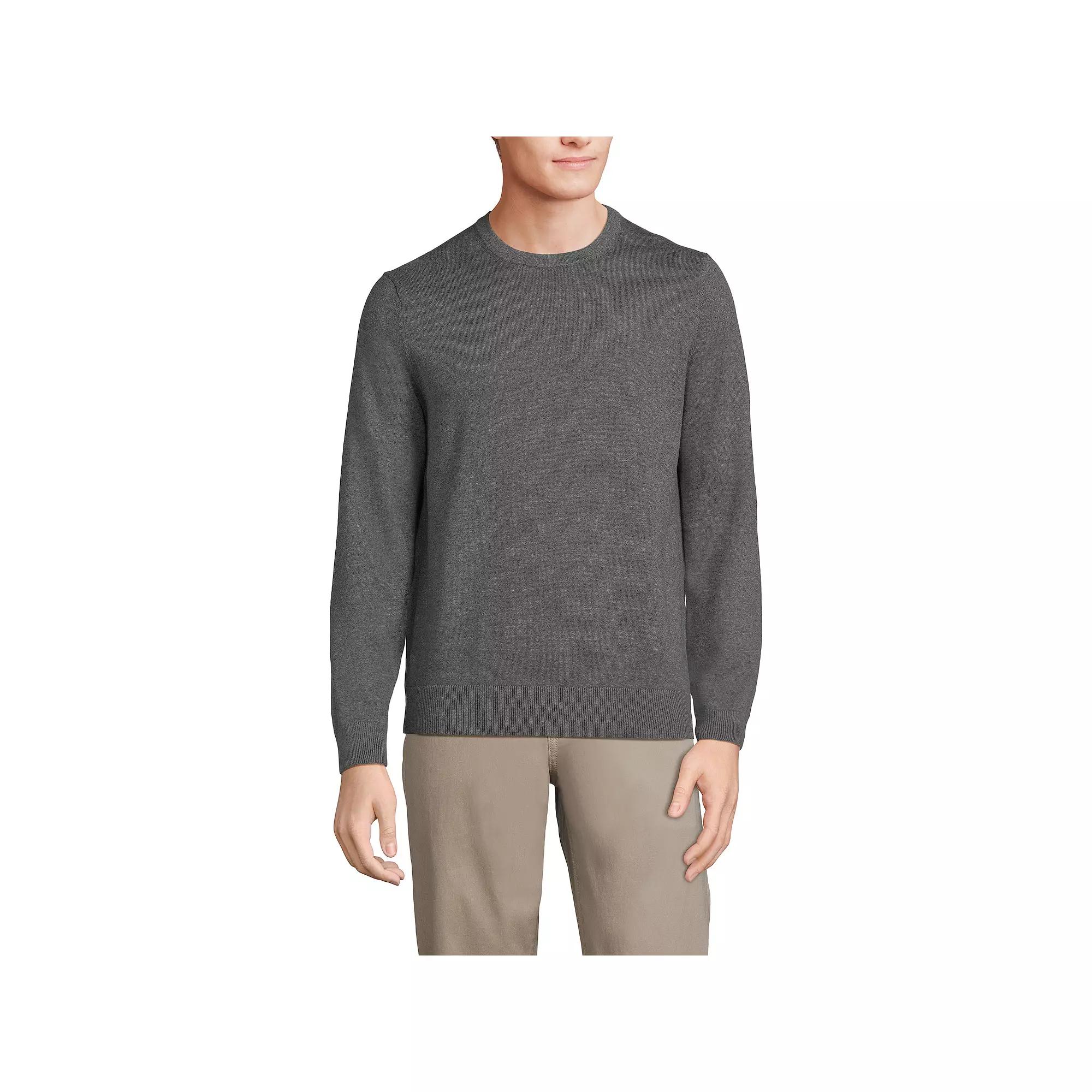 Big & Tall Lands' End Fine Gauge Crewneck Sweater, Men's,  Product Image