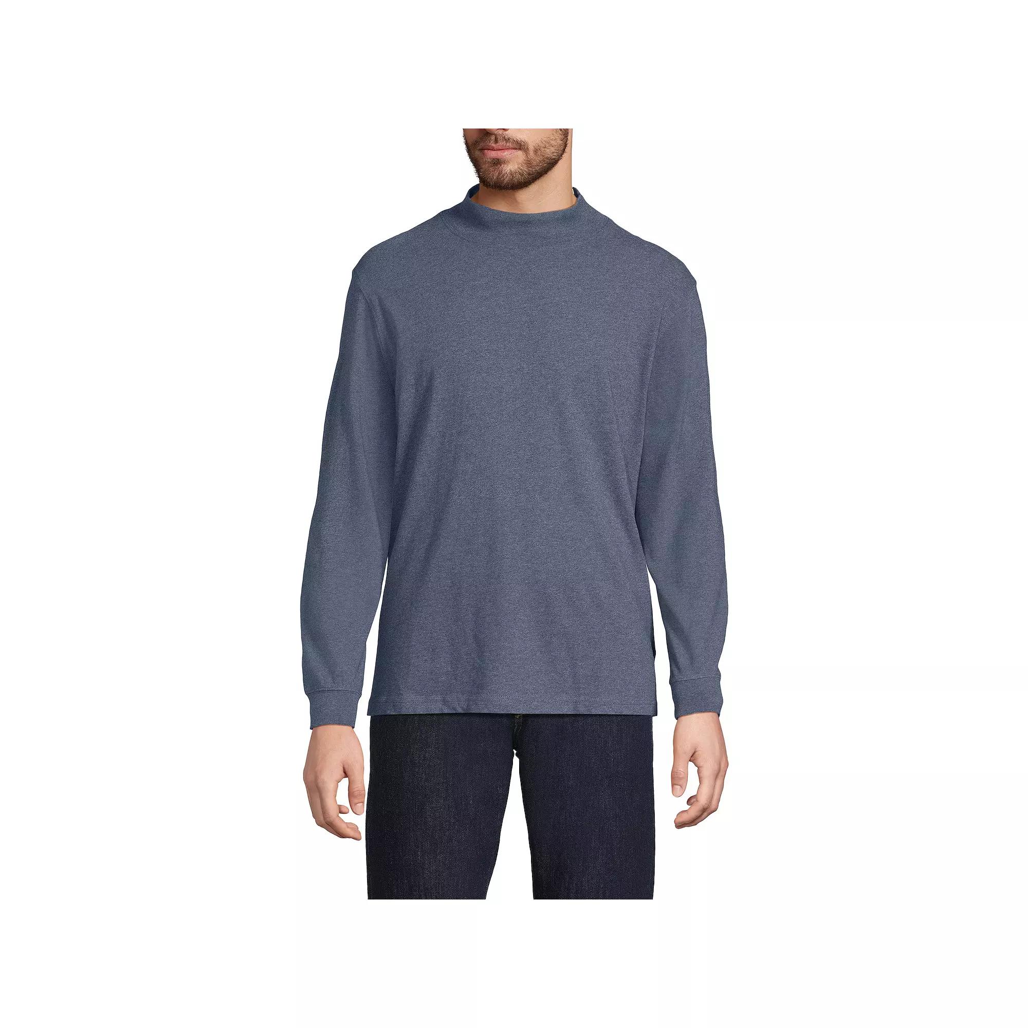 Men's Lands' End Super-T Mock Turtleneck,  Product Image