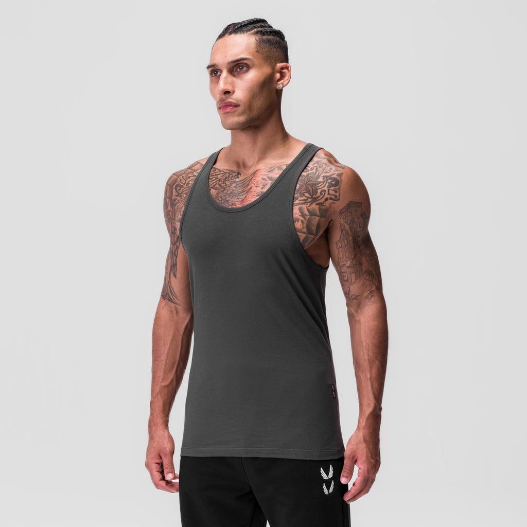 0847. CottonPlus™ Standard Slim Tank - Space Grey Product Image
