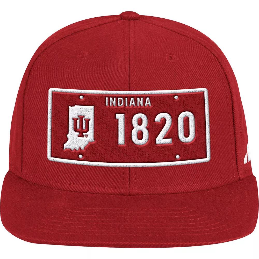 Men's adidas Crimson Indiana Hoosiers Established Snapback Hat, Red Product Image