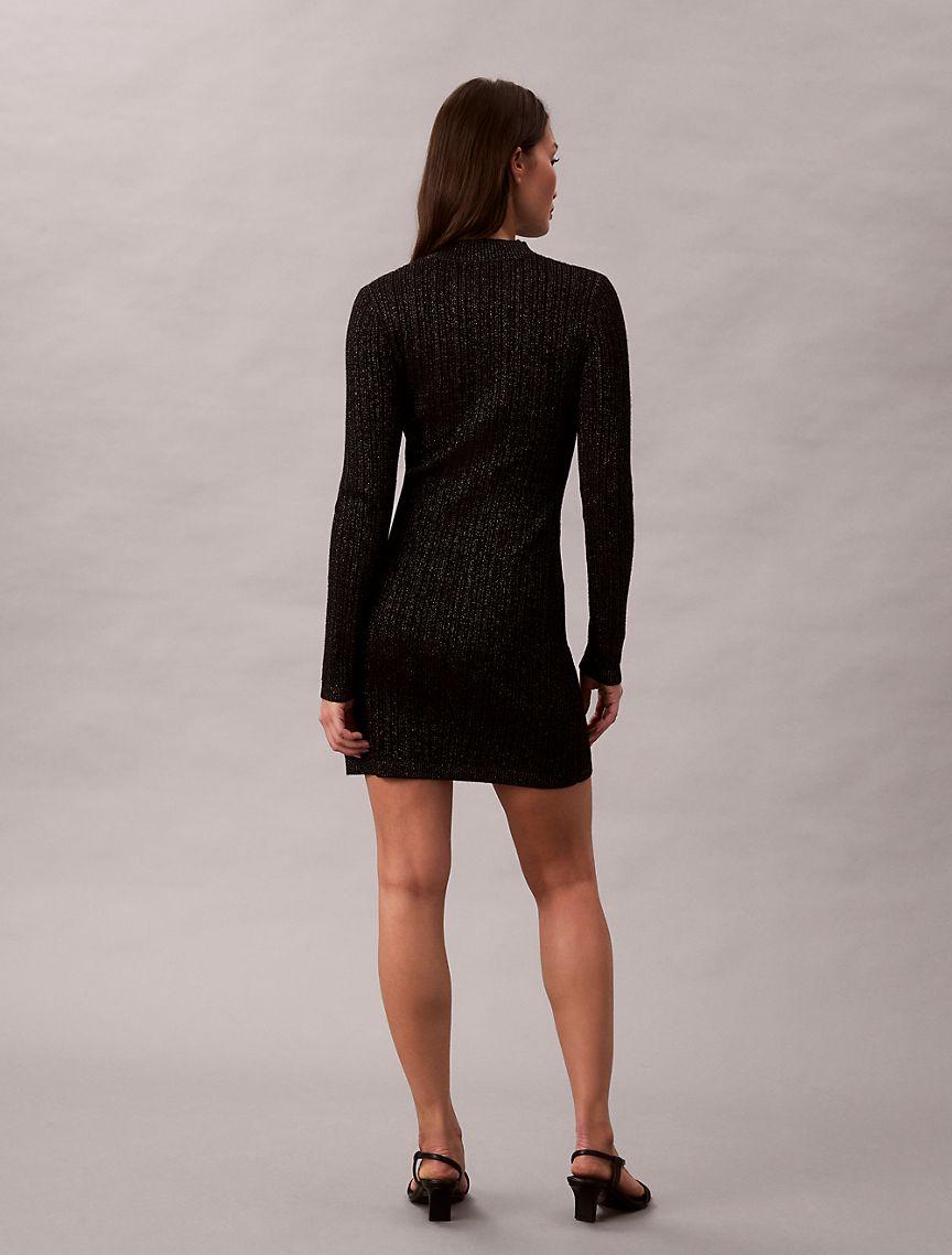 Lurex Merino Wool Blend Mini Sweater Dress Product Image