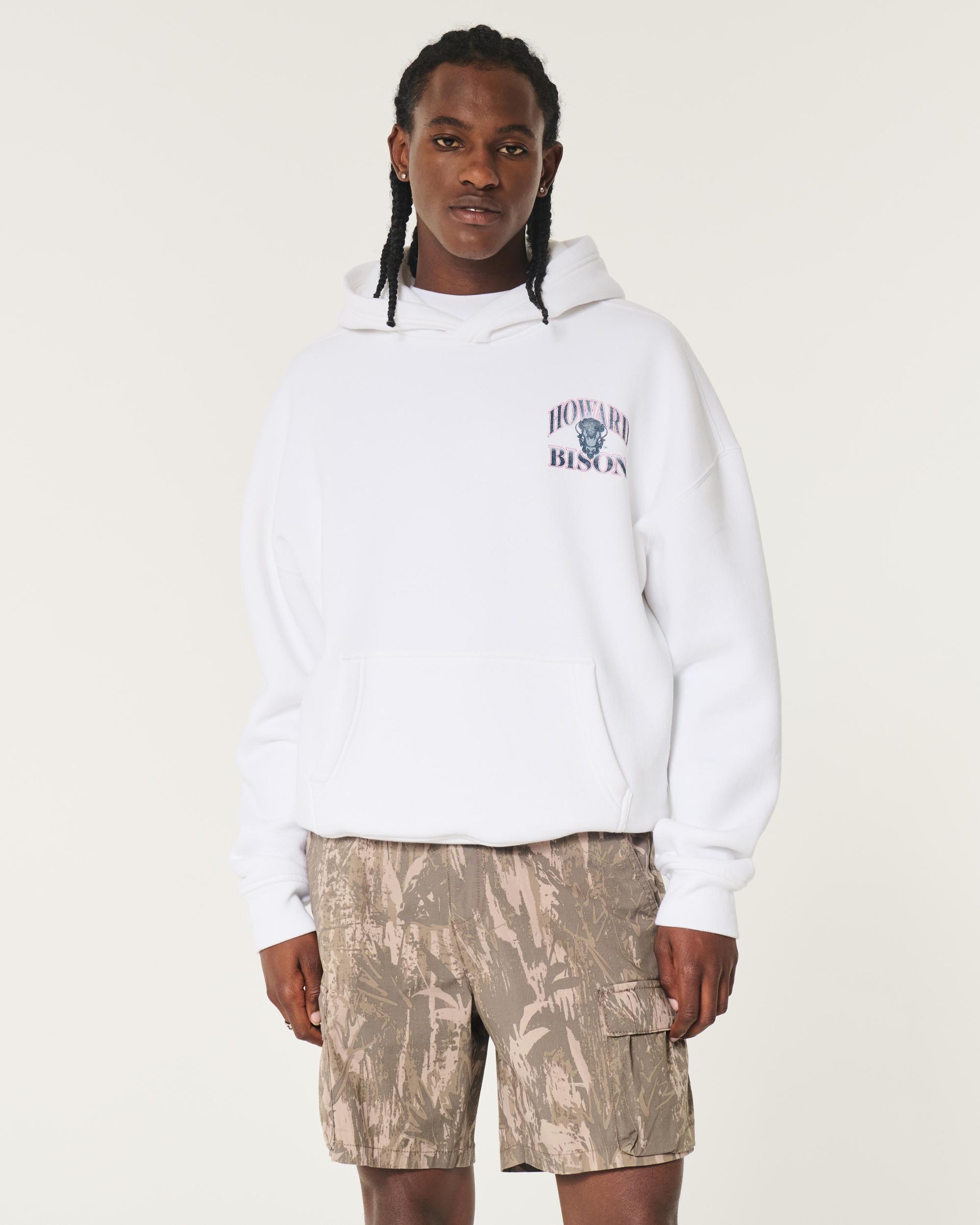 Boxy UConn Graphic Hoodie Product Image