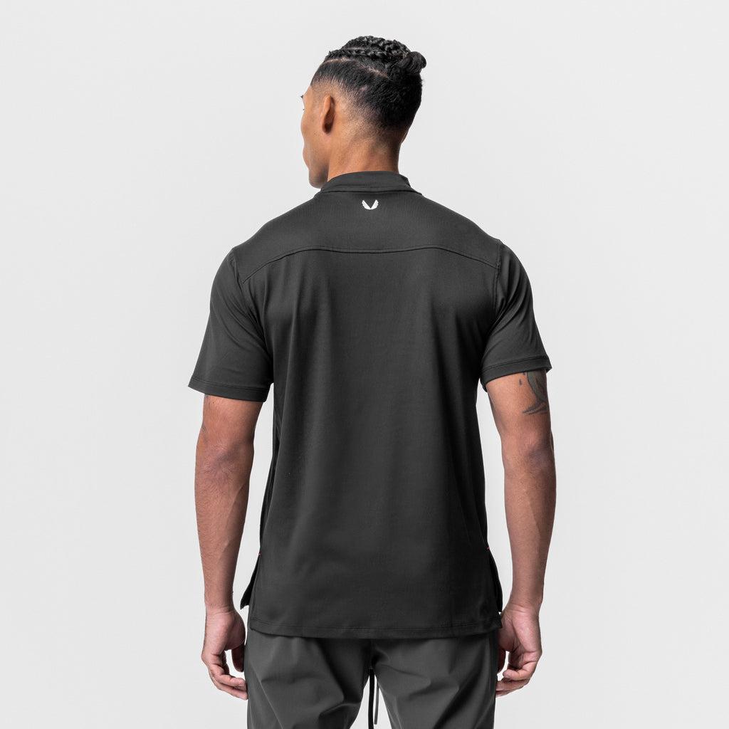 0684. Core Mock Neck Tee - Black Product Image