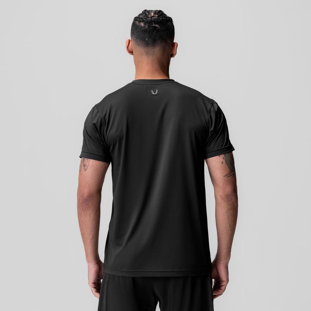 1015. AeroSilver® Essential Tee - Black "ASRV" Product Image