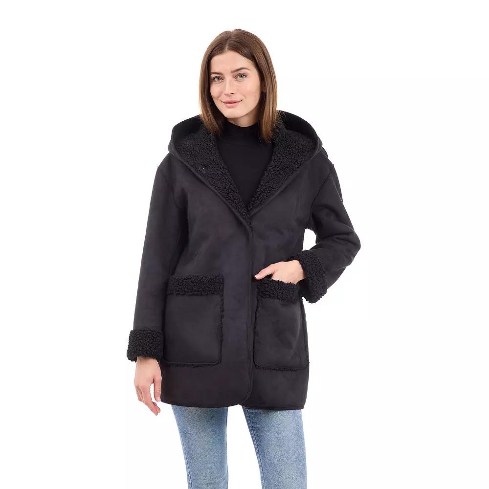 Women's BCBGeneration Faux Shearling Walker, Size: XL, Black Product Image