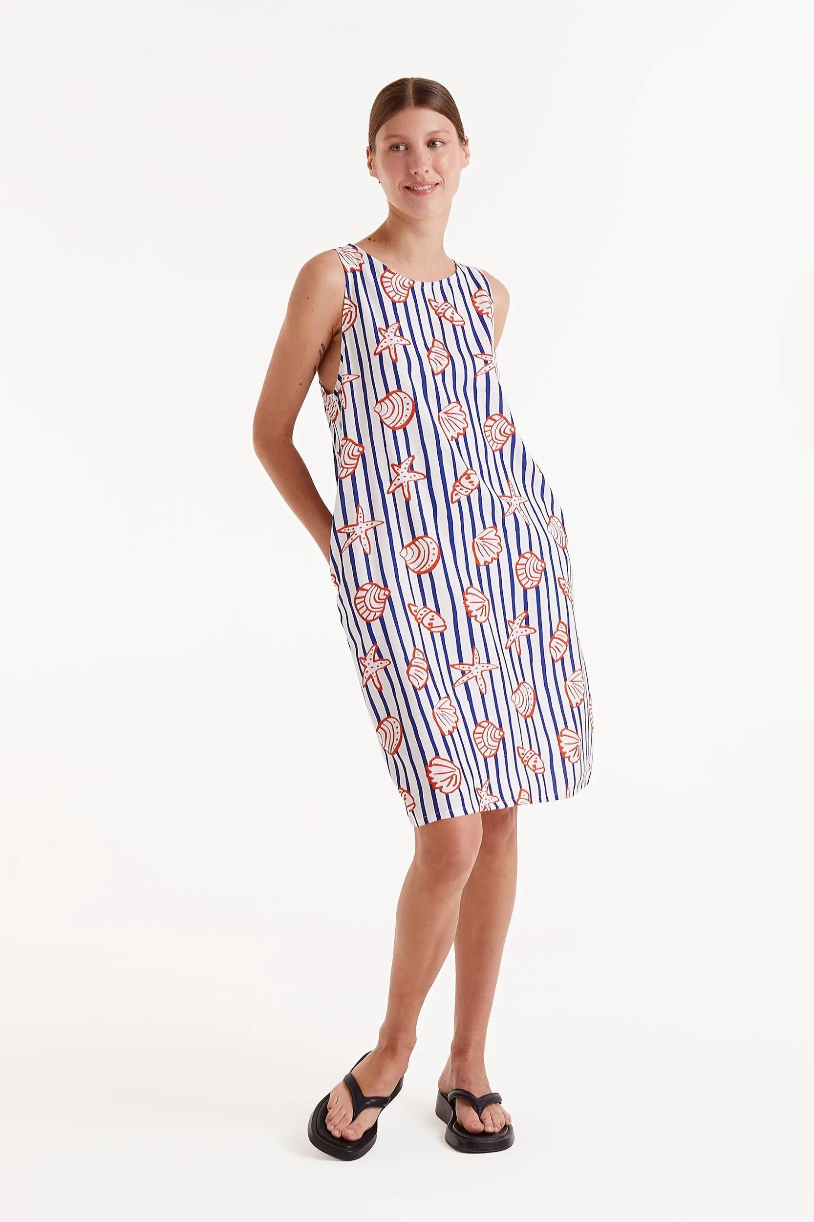 Seashells Print Dress Product Image