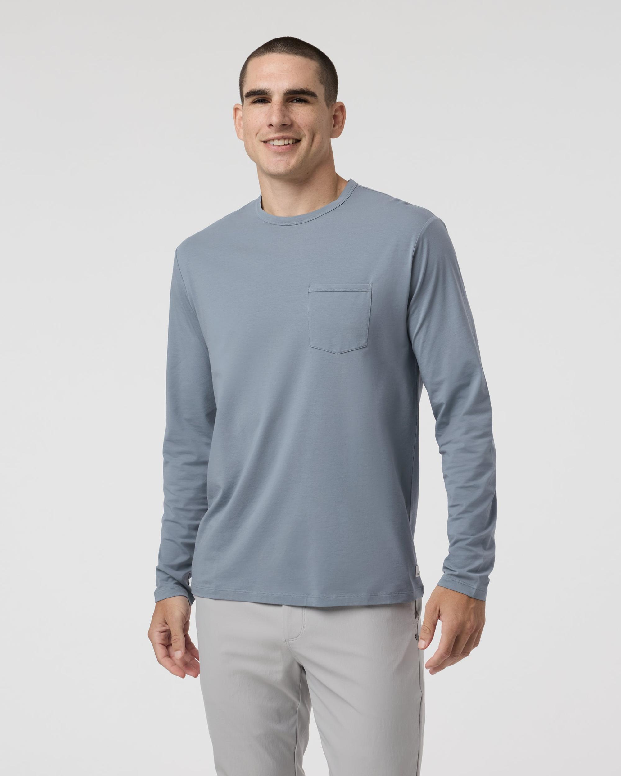 Long Sleeve Men's Feather Tee Product Image