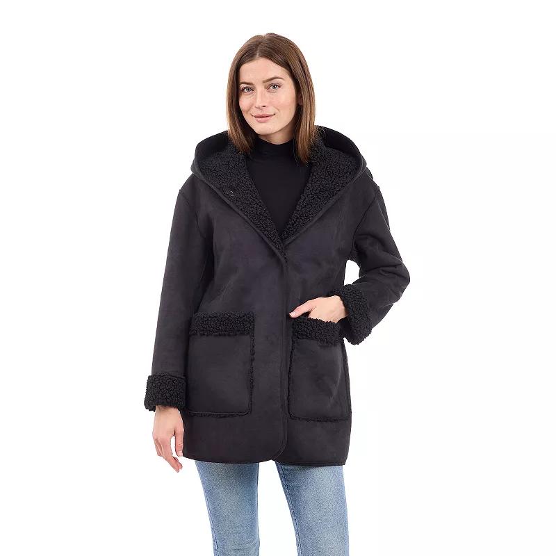 Women's BCBGeneration Faux Shearling Walker, Size: XL, Black Product Image