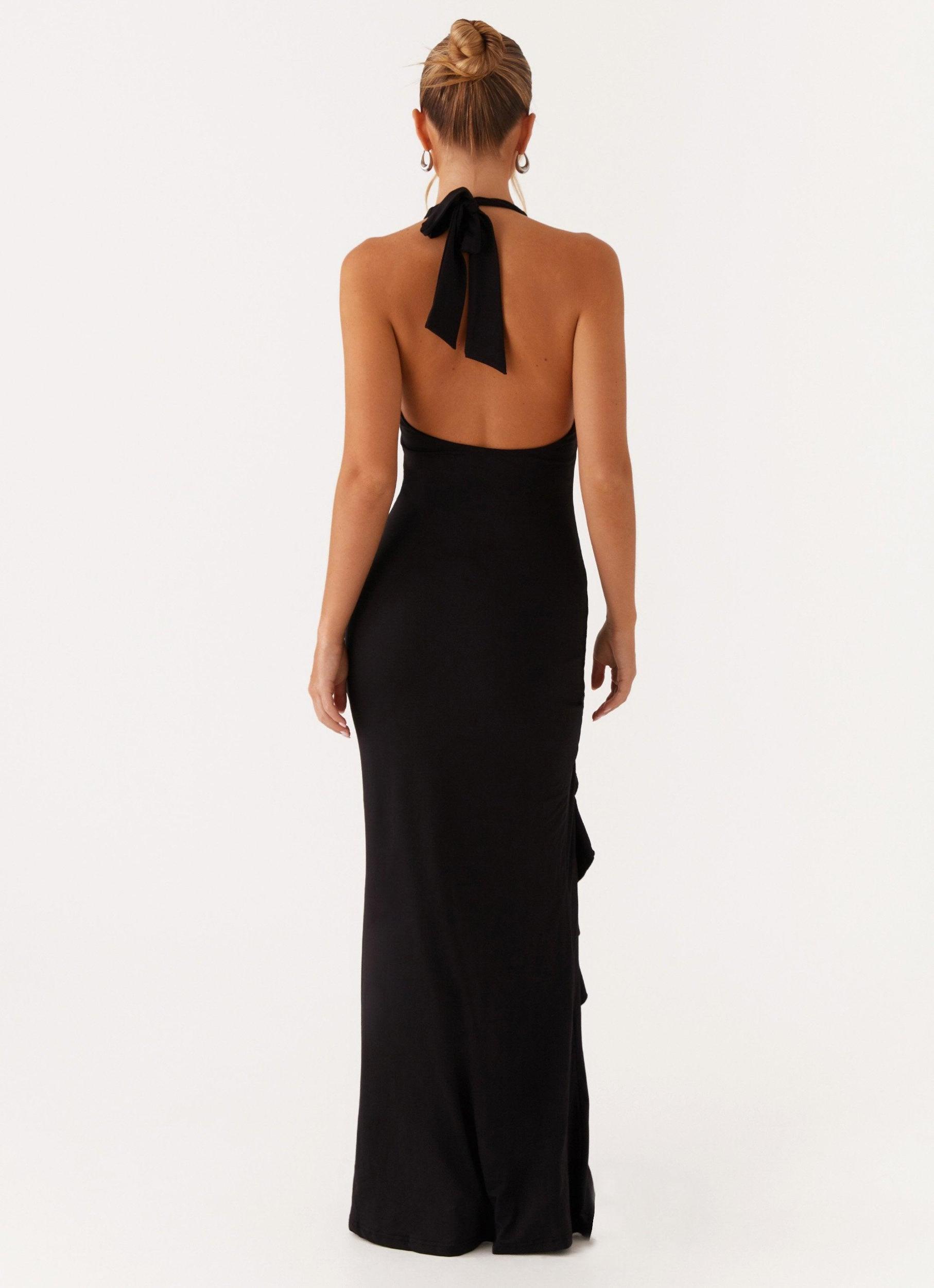 Charmed By You Maxi Dress - Black Product Image