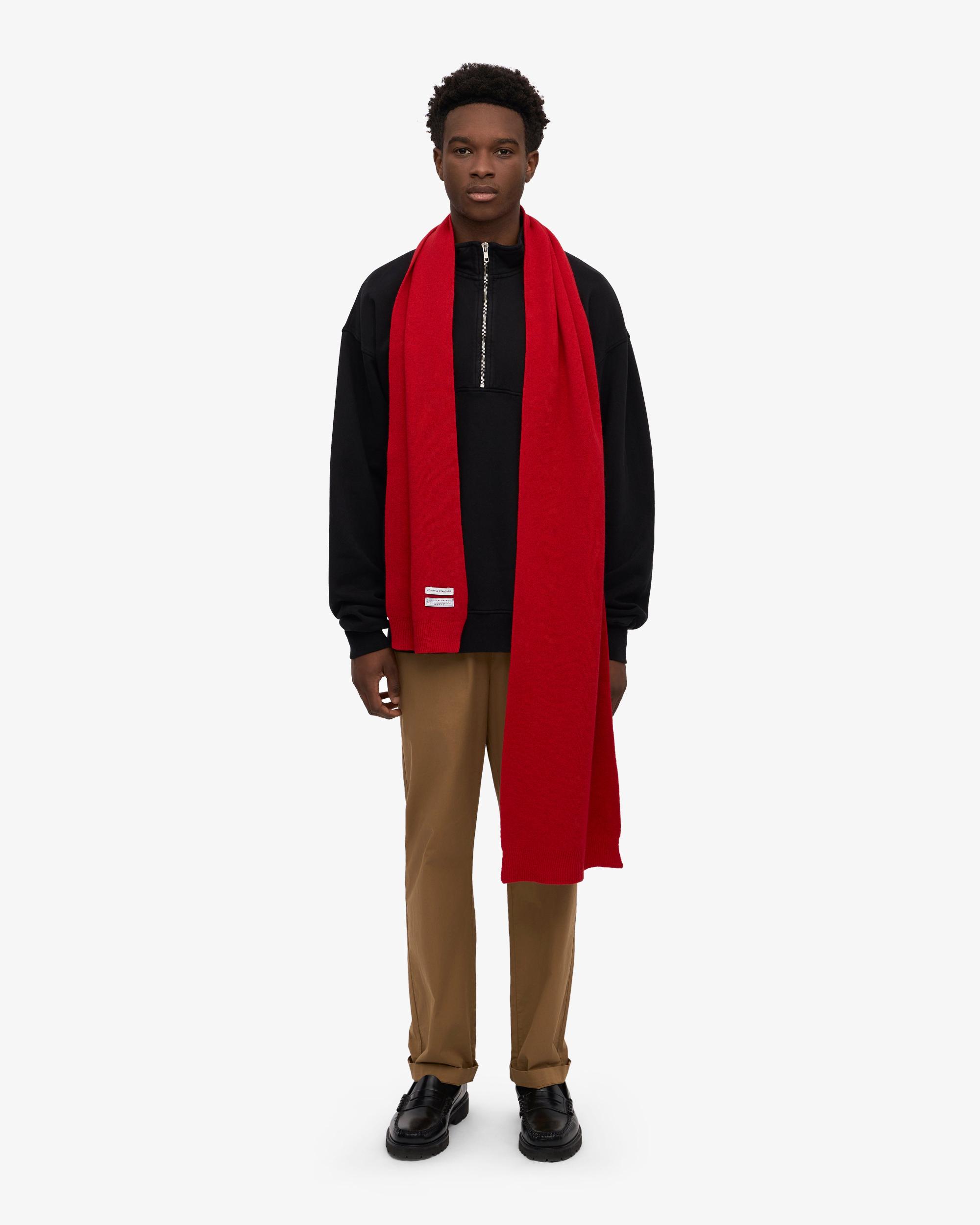 Merino Wool Scarf - Stone Blue Product Image