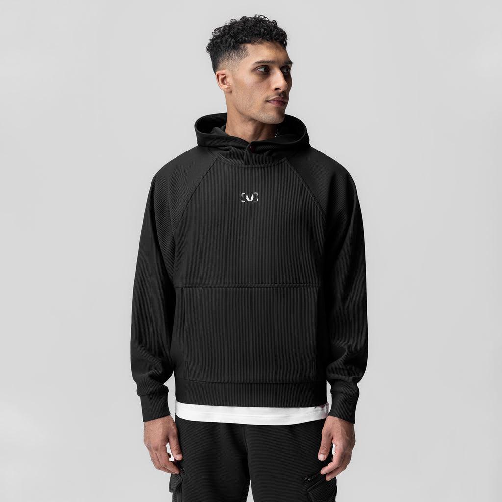 1019. Deltapeak® Oversized Hoodie - Black Product Image