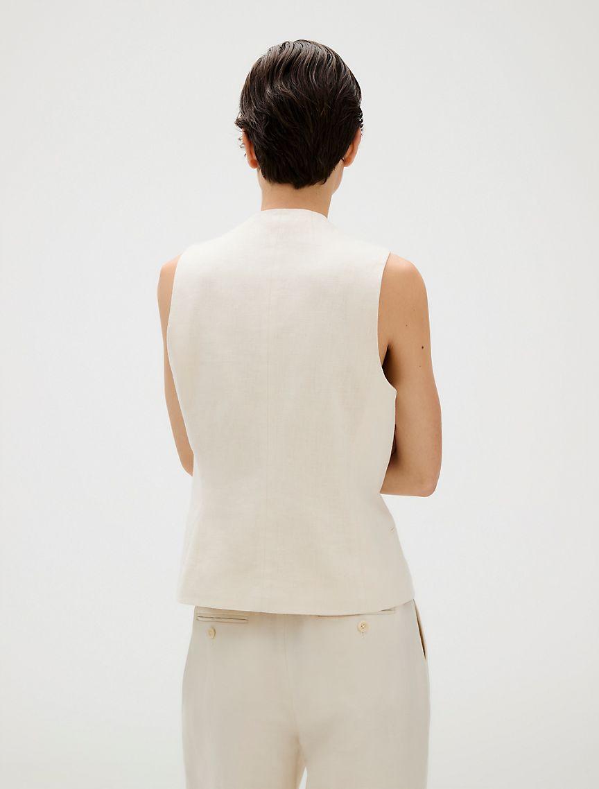 Linen Blend Vest Product Image