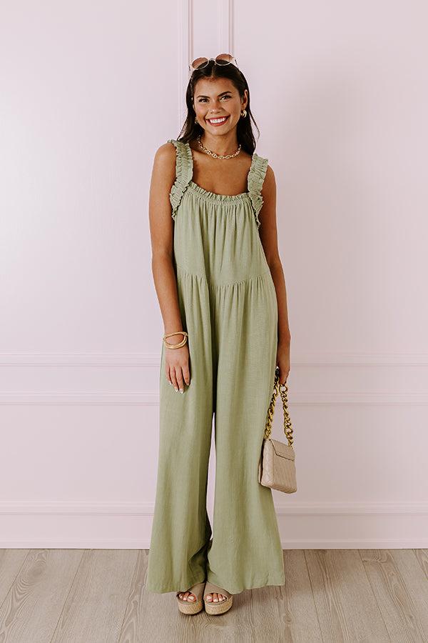 Charm And Charisma Linen-Blend Jumpsuit Product Image