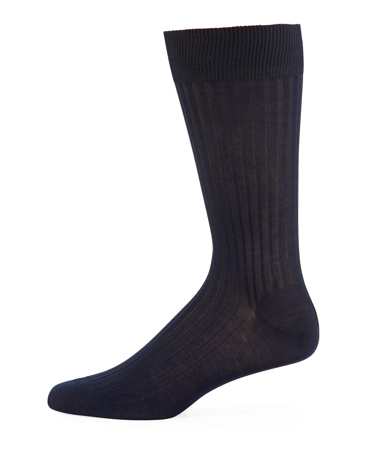 Mens Laburnum Ribbed Wool Mid-Calf Socks Product Image