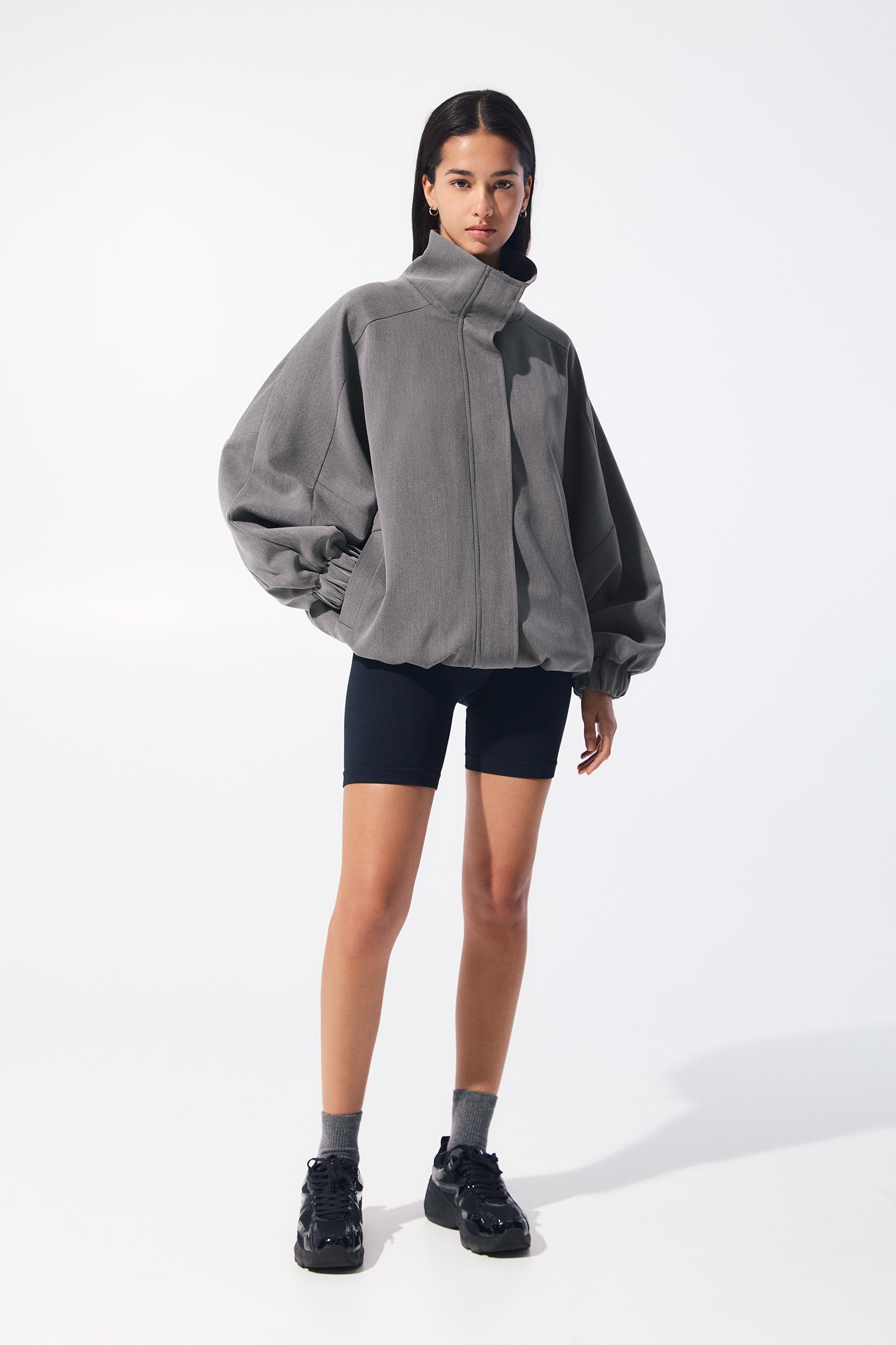Oversize turtleneck jacket Product Image