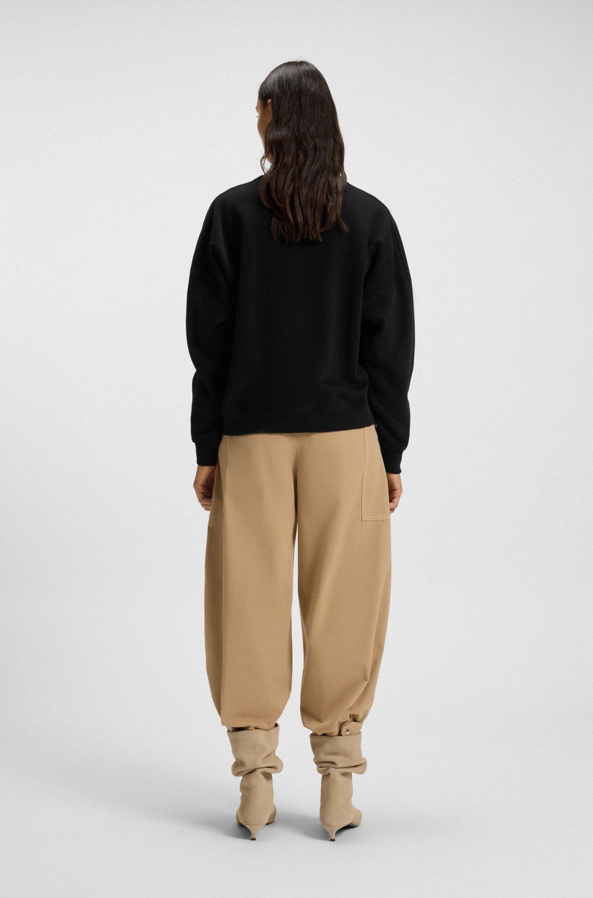 Cotton-terry sweatshirt with logo detail Product Image