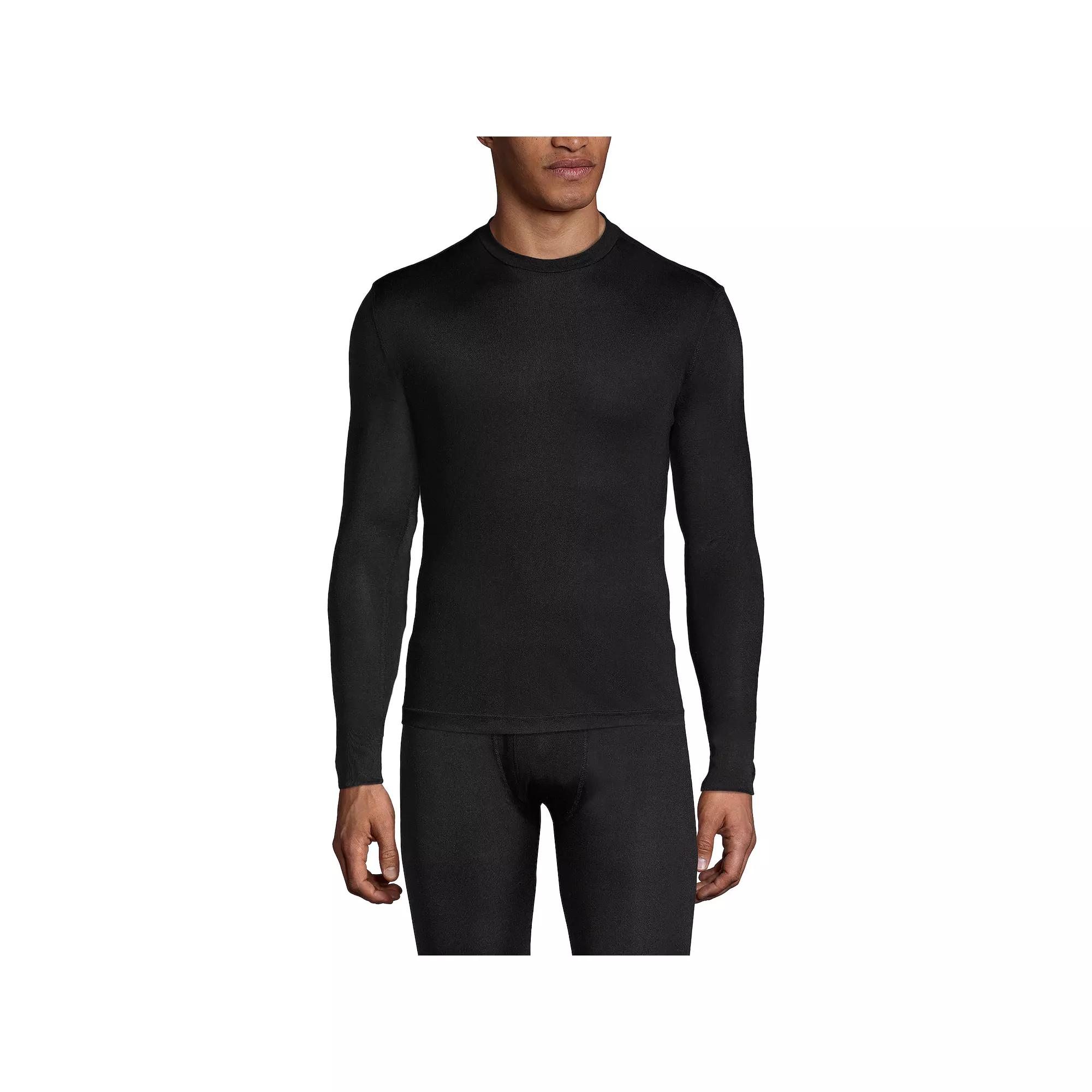 Men's Lands' End Silk Long Underwear Top,  Product Image