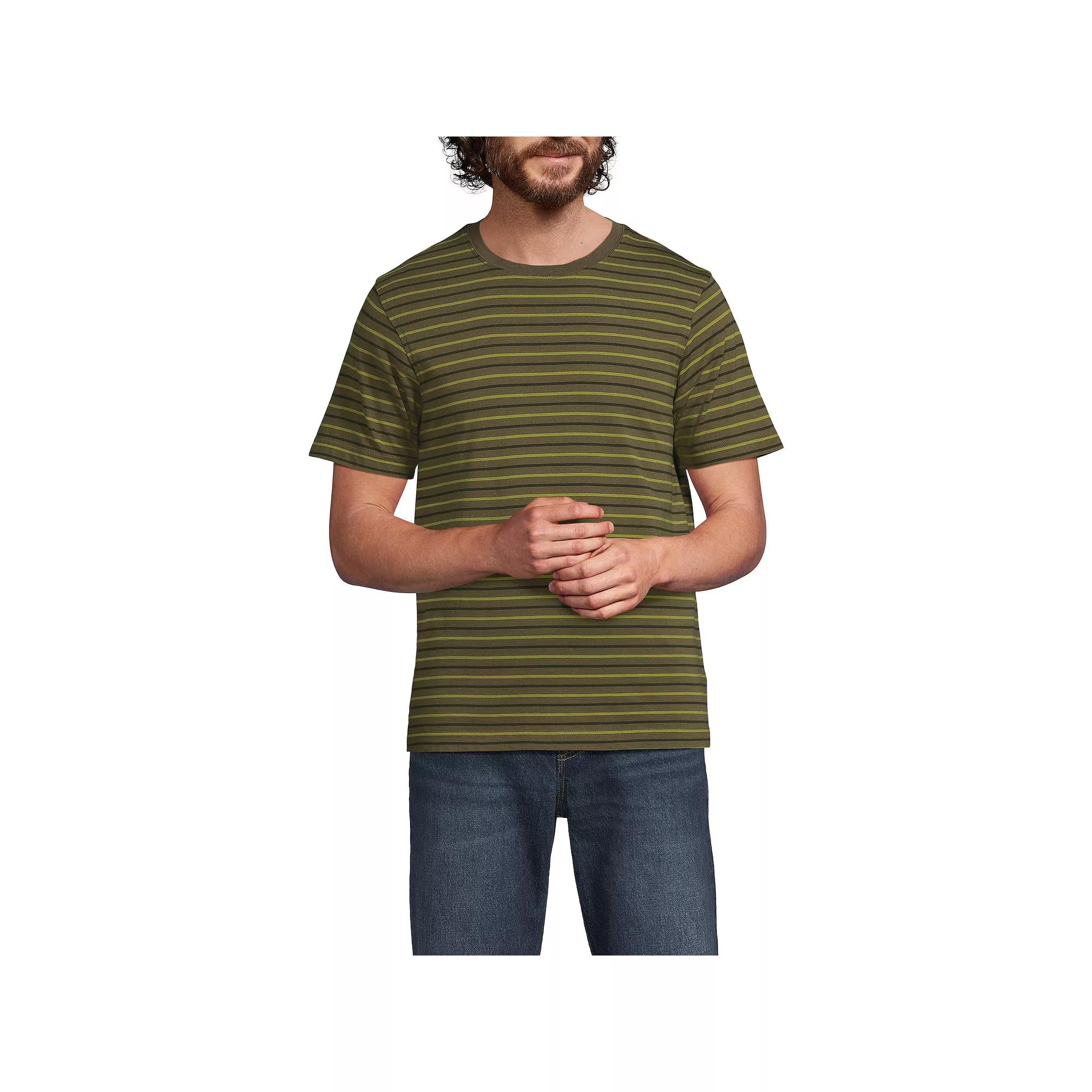 Men's Lands' End Supima Crewneck Tee,  Product Image