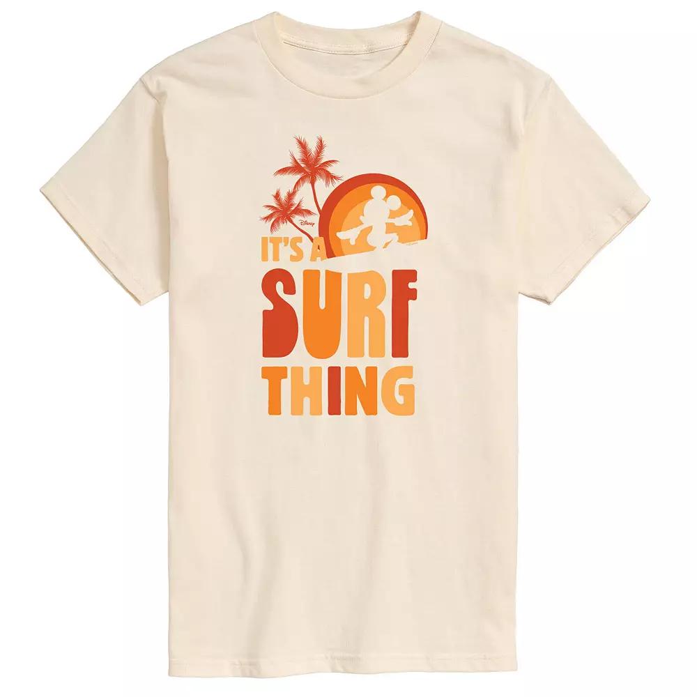 Disneys Mickey Mouse Mens Its A Surf Thing Graphic Tee Product Image