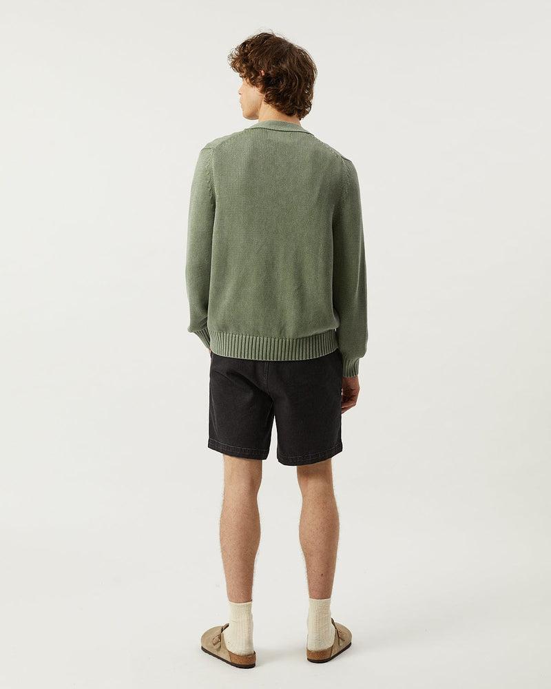 Acid Wash Cardigan - Red Product Image