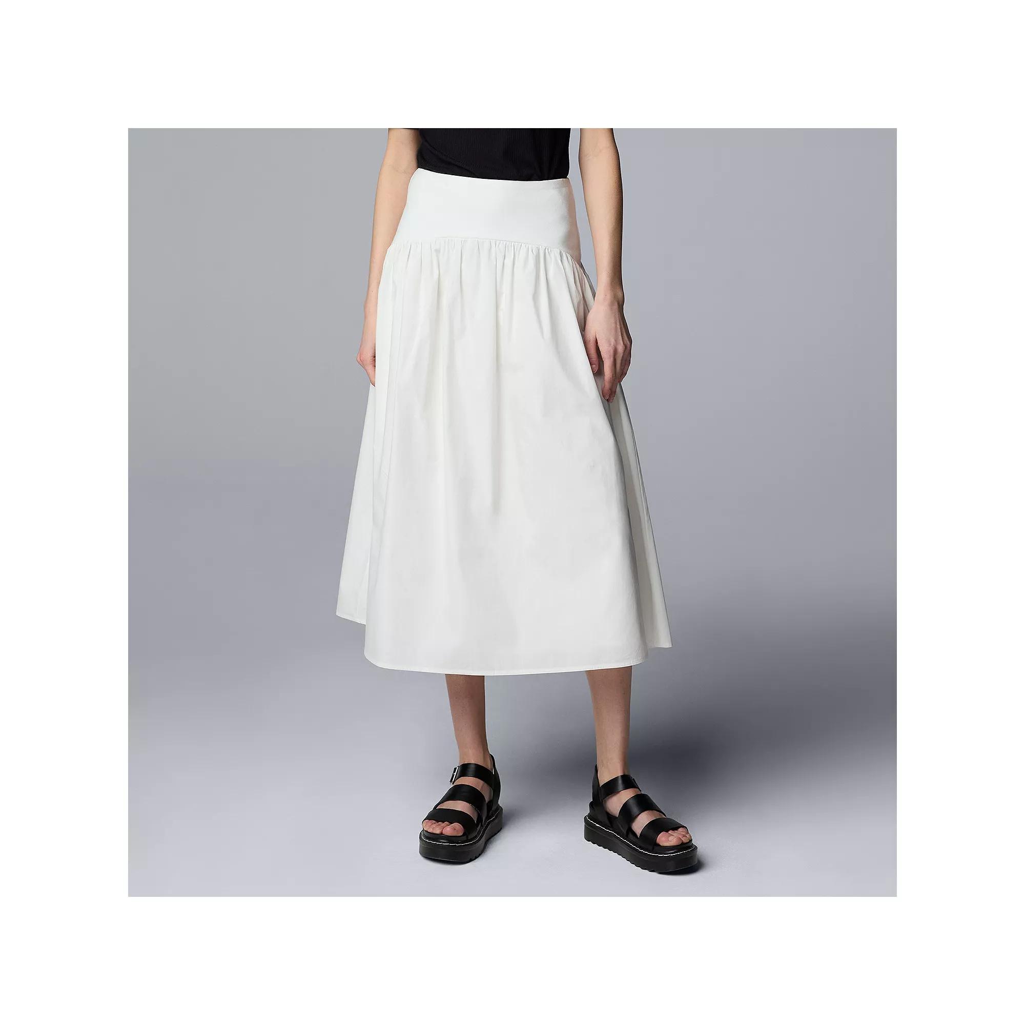 Women's Simply Vera Vera Wang Mixed Media Skirt,  Product Image