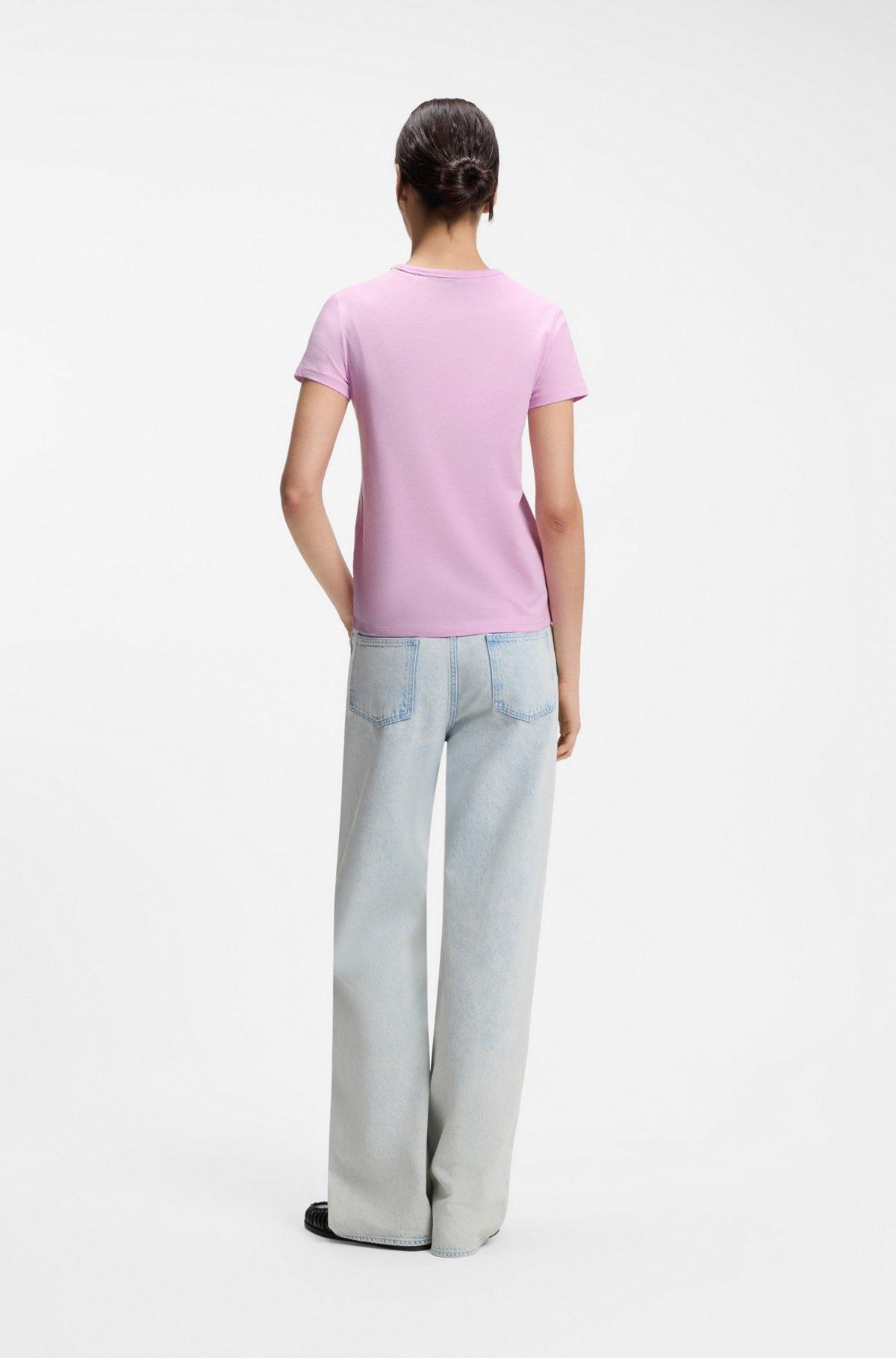 Cotton-jersey slim-fit T-shirt with Double B monogram Product Image