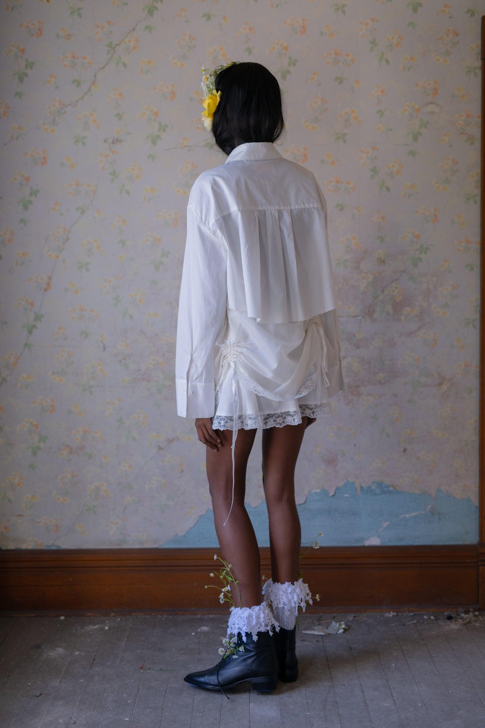 The Ivory Mini Theater Skirt Product Image