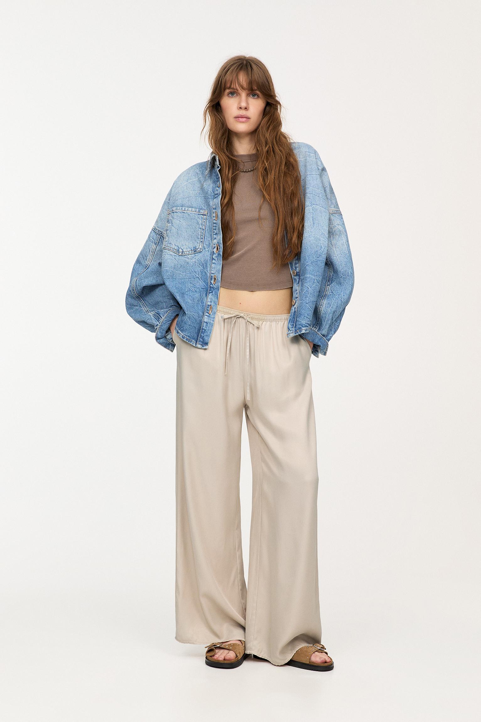 Satin sweatpants Product Image