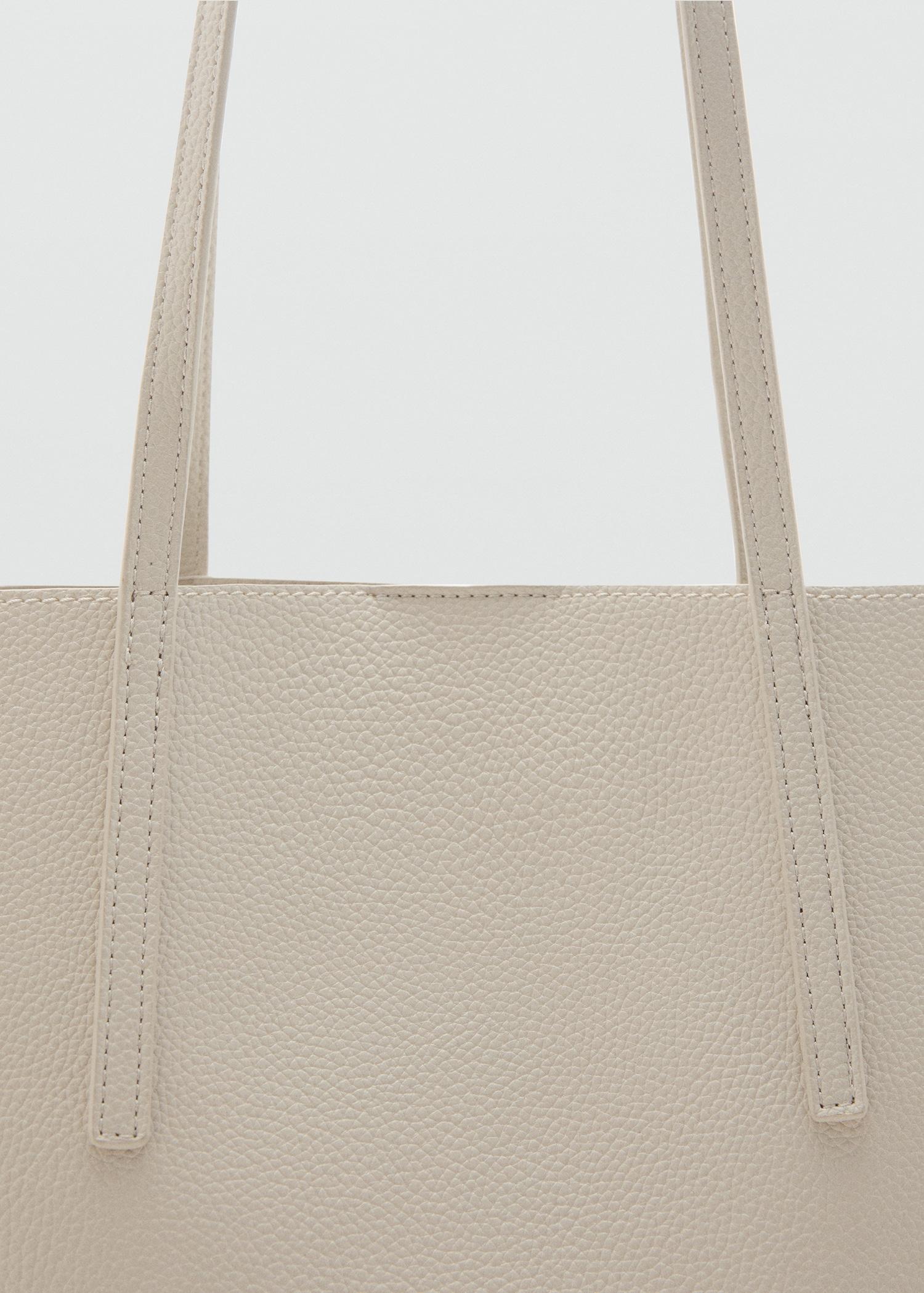 Pebbled effect shopper bag - Women | MANGO USA Product Image