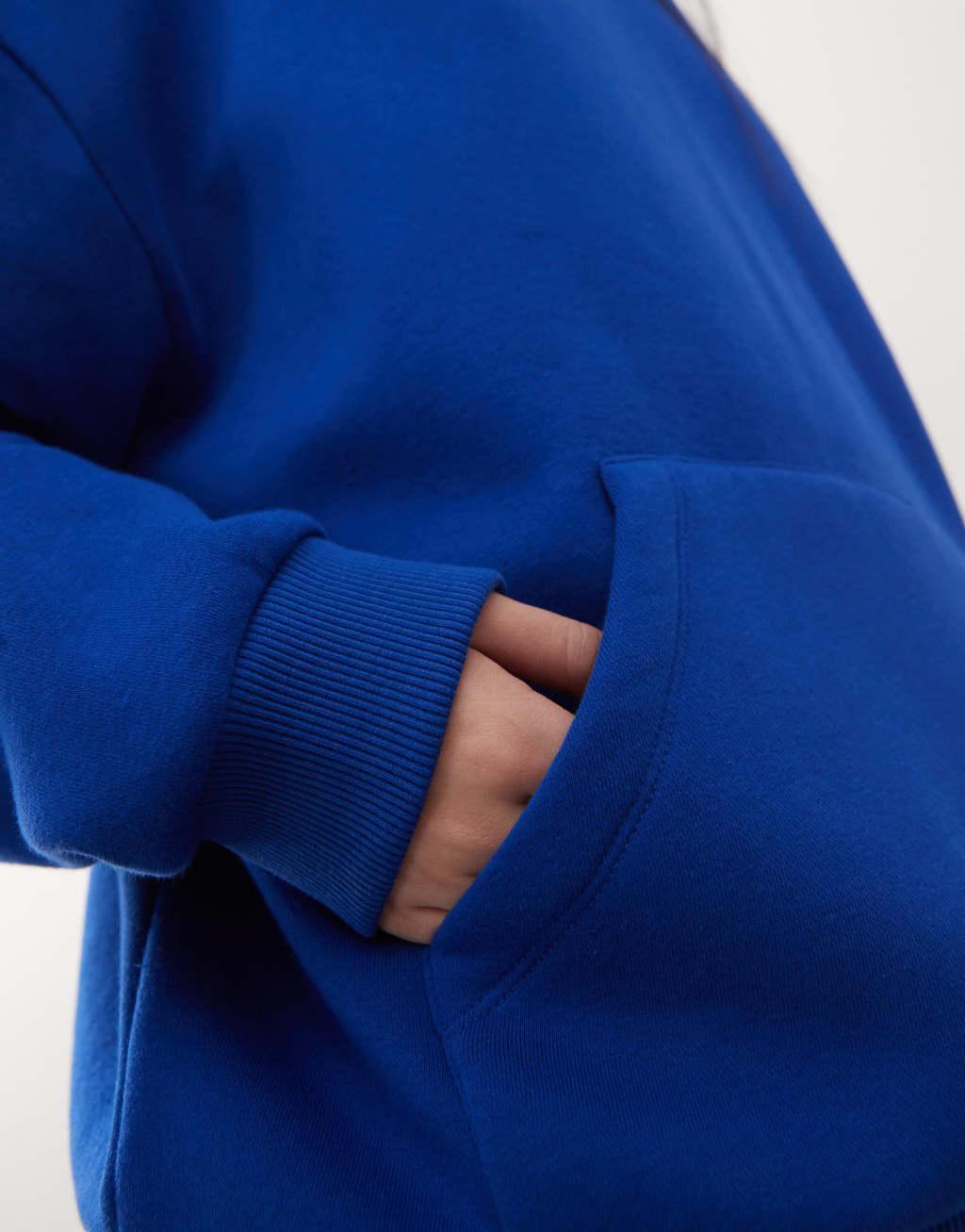 COLLUSION relaxed hoodie in blue Product Image