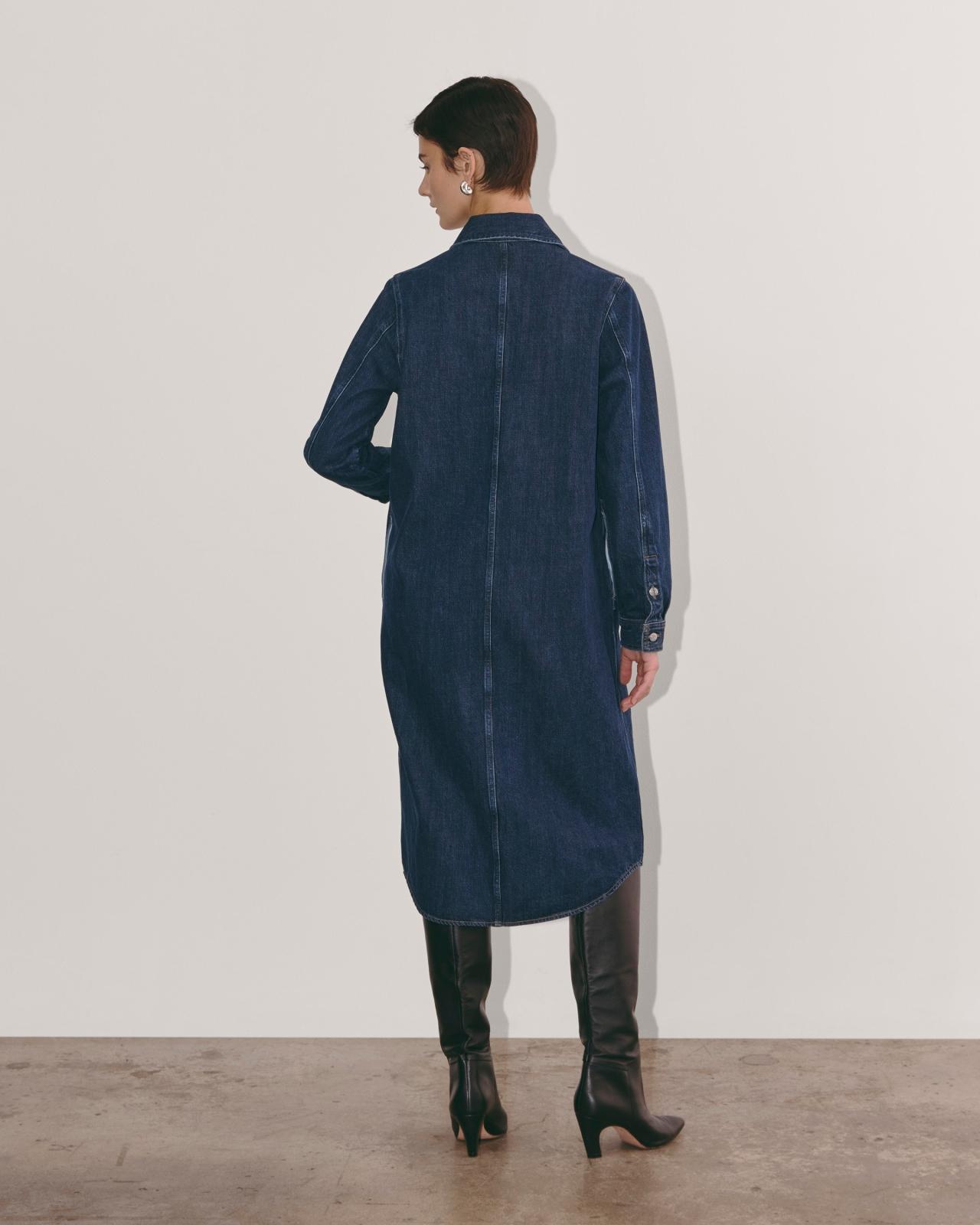 The Denim Shirtdress Product Image