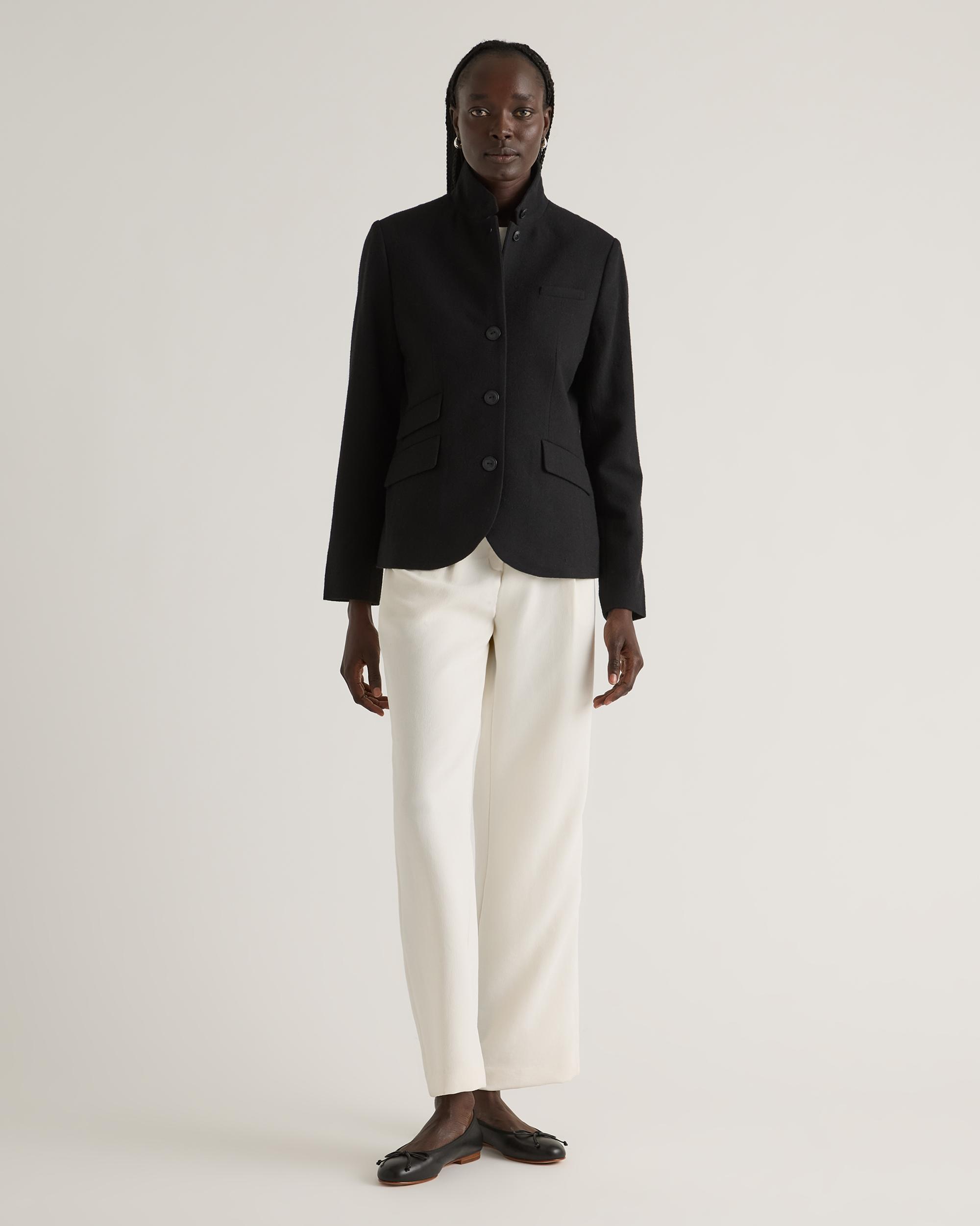 Quince | Women's Italian Wool Stand Collar Blazer Product Image