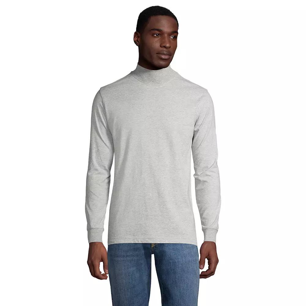 Big & Tall Lands' End Super-T Classic-Fit Mock Turtleneck, Men's,  Product Image
