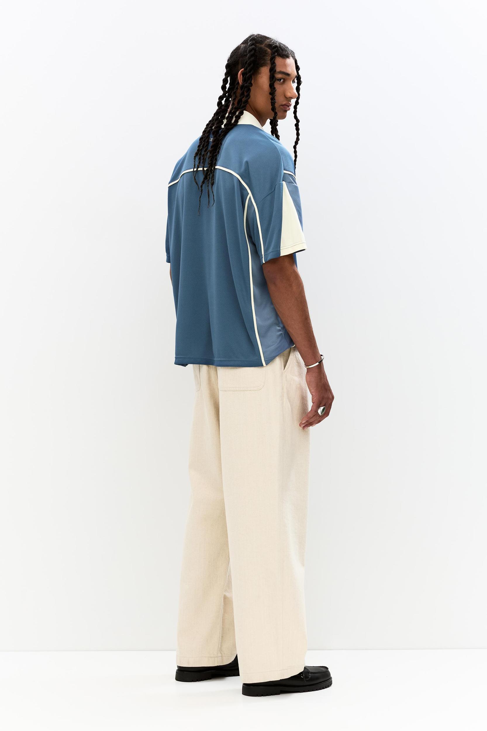 Polo collar T-shirt with Raggiante embroidery Product Image