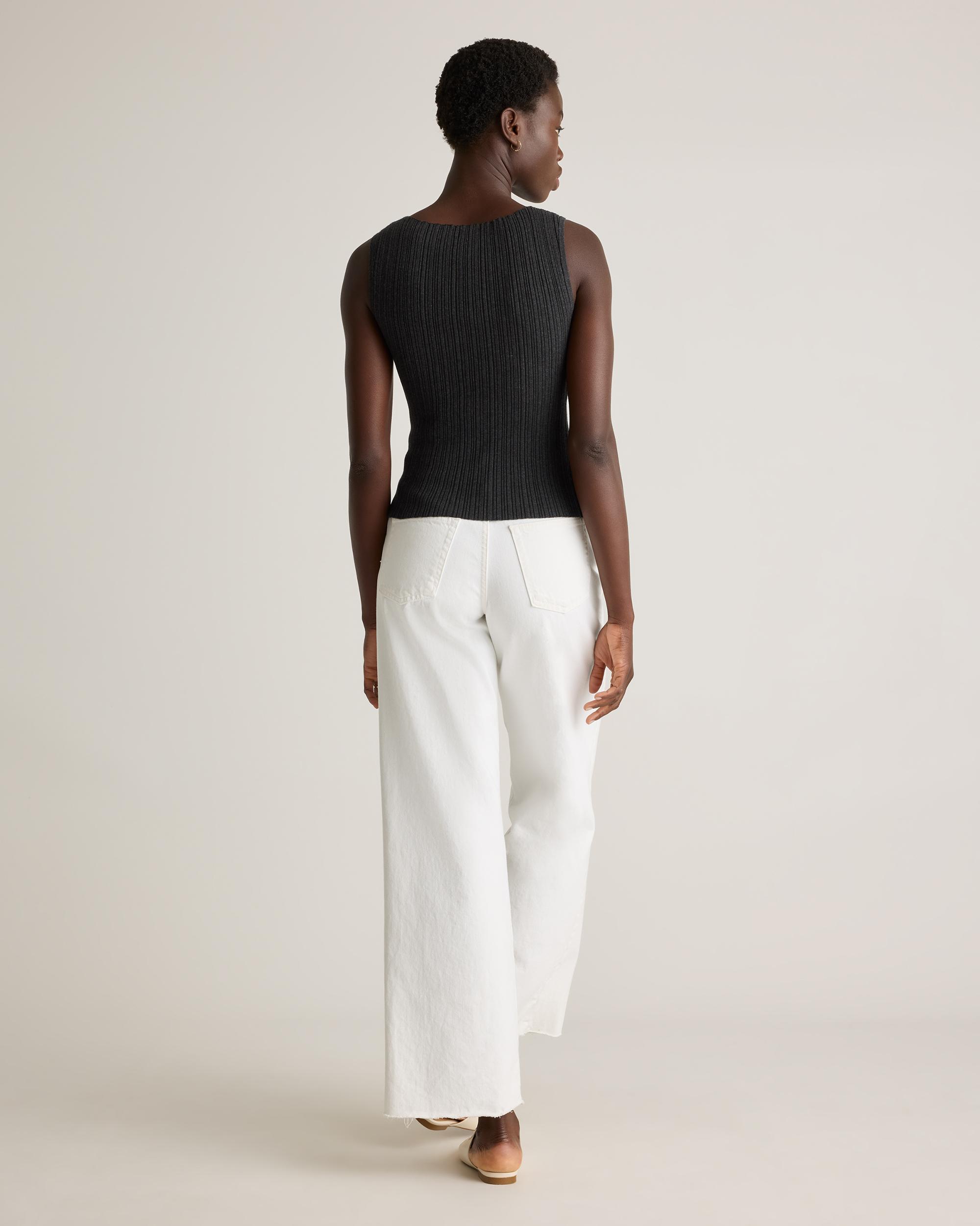 Quince | Women's Cotton Cashmere Ribbed Tank Top Product Image