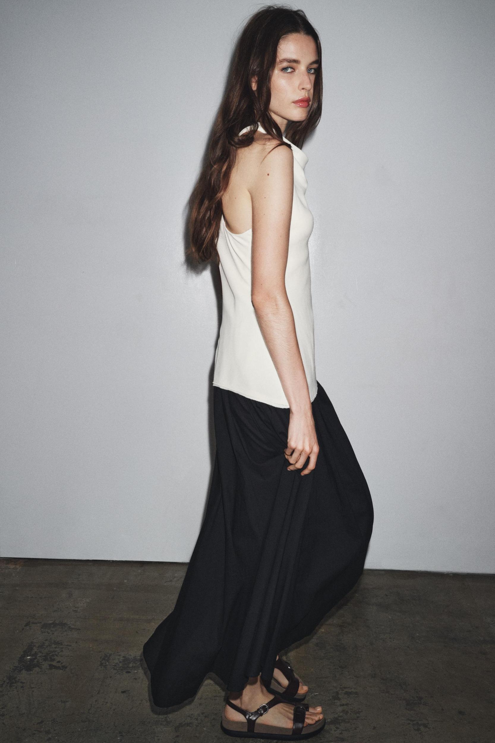 ZW COLLECTION COMBINATION HALTER DRESS Product Image