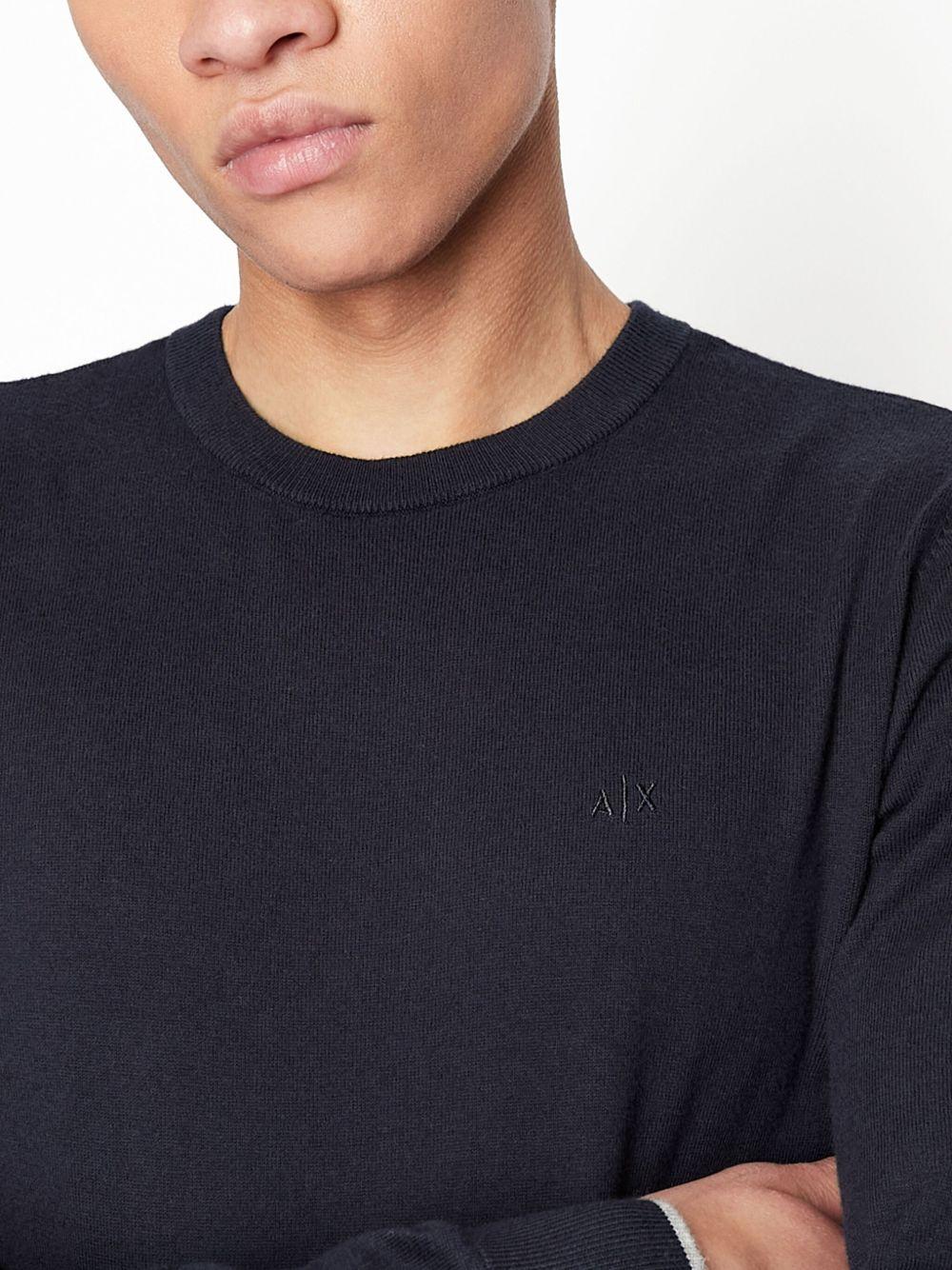 logo-embroidered knitted jumper Product Image