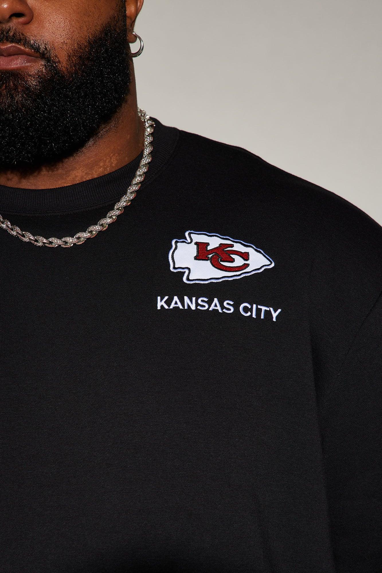 Chiefs Higher Education Fleece Crew Neck Sweater - Black/combo Male Product Image