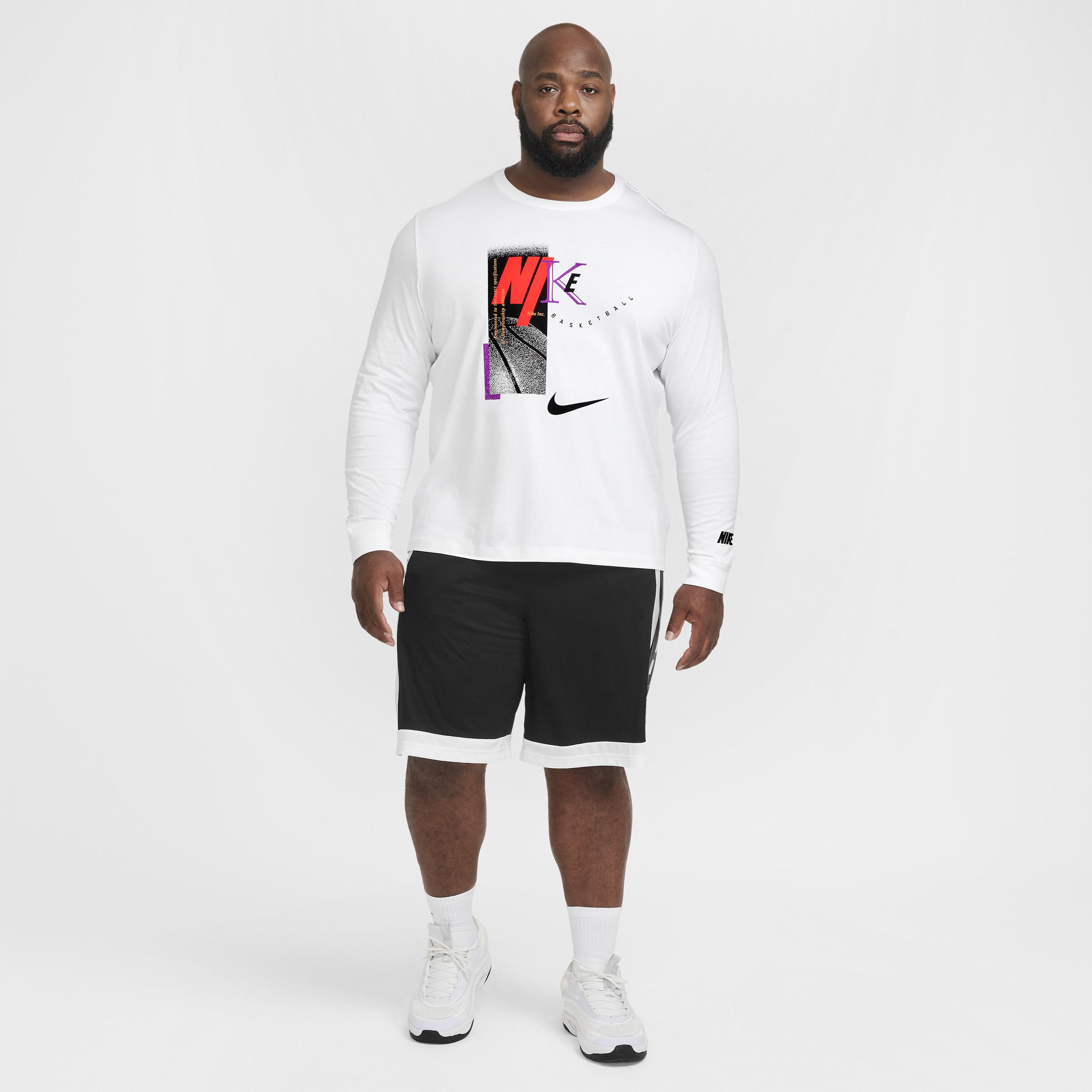 Nike Mens Long-Sleeve Basketball T-Shirt | HF6197-100 Product Image