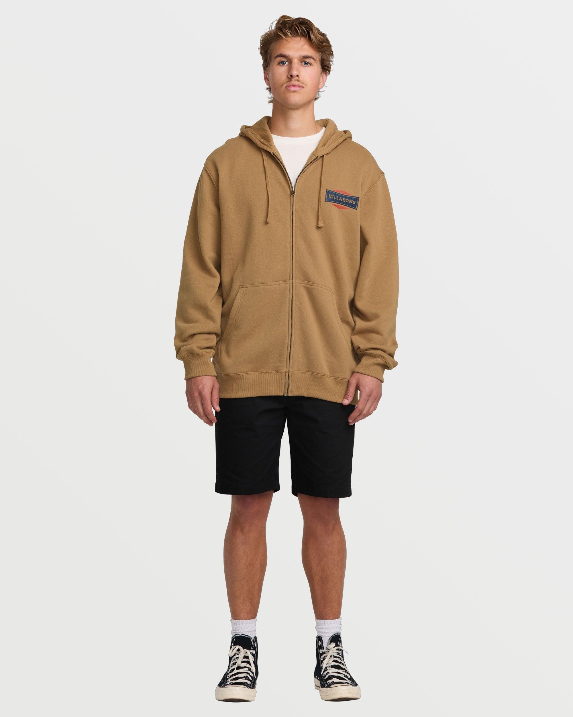 Short Sands Zip Sweatshirt - Vintage Brown Male Product Image