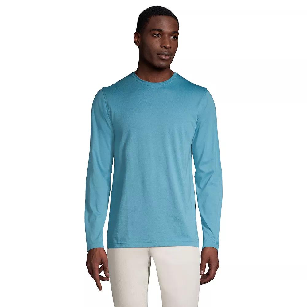 Big & Tall Lands' End Supima Crewneck Tee, Men's,  Product Image