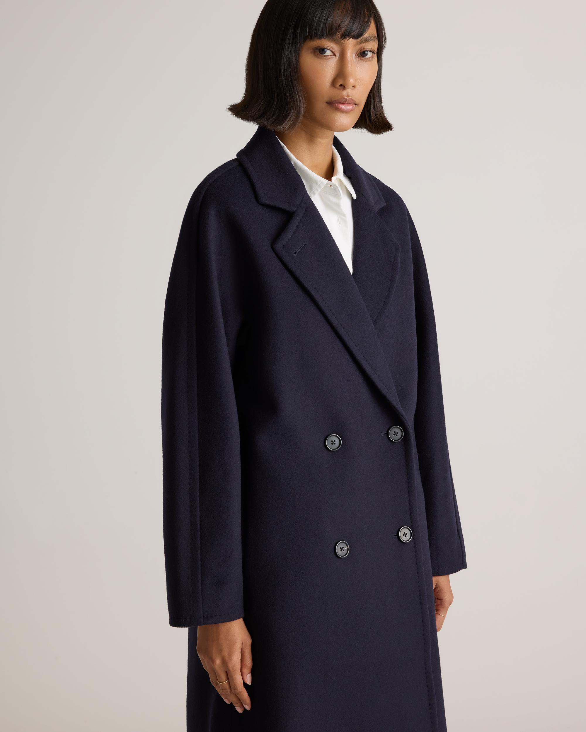 Quince | Women's Italian Wool Double-Breasted Slouch Coat Size XS Product Image