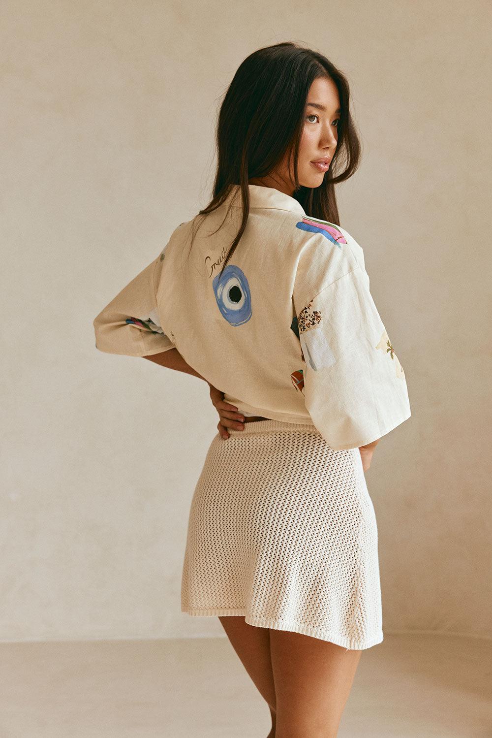 Priya Skirt - Vanilla Product Image