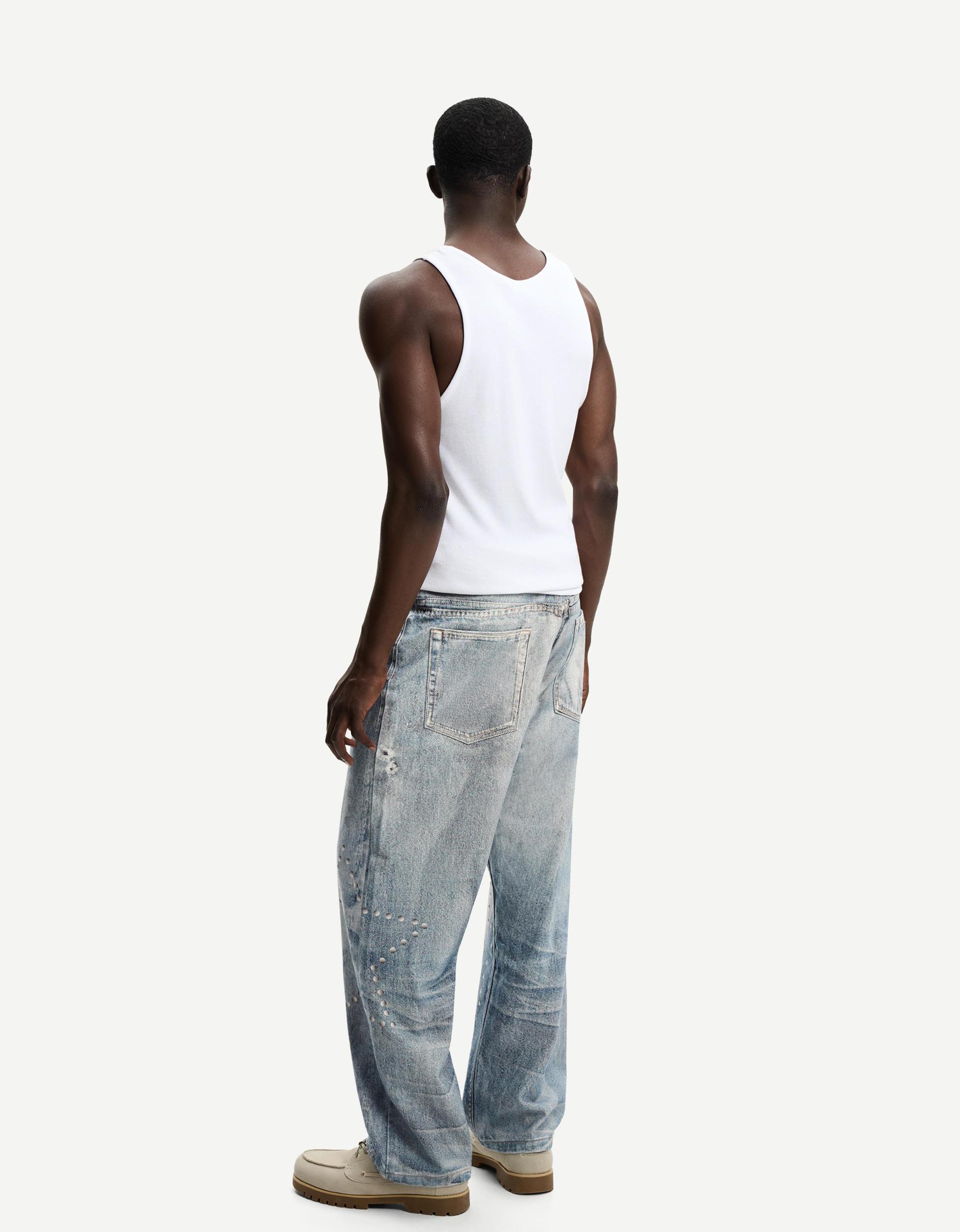 Baggy printed jeans Product Image