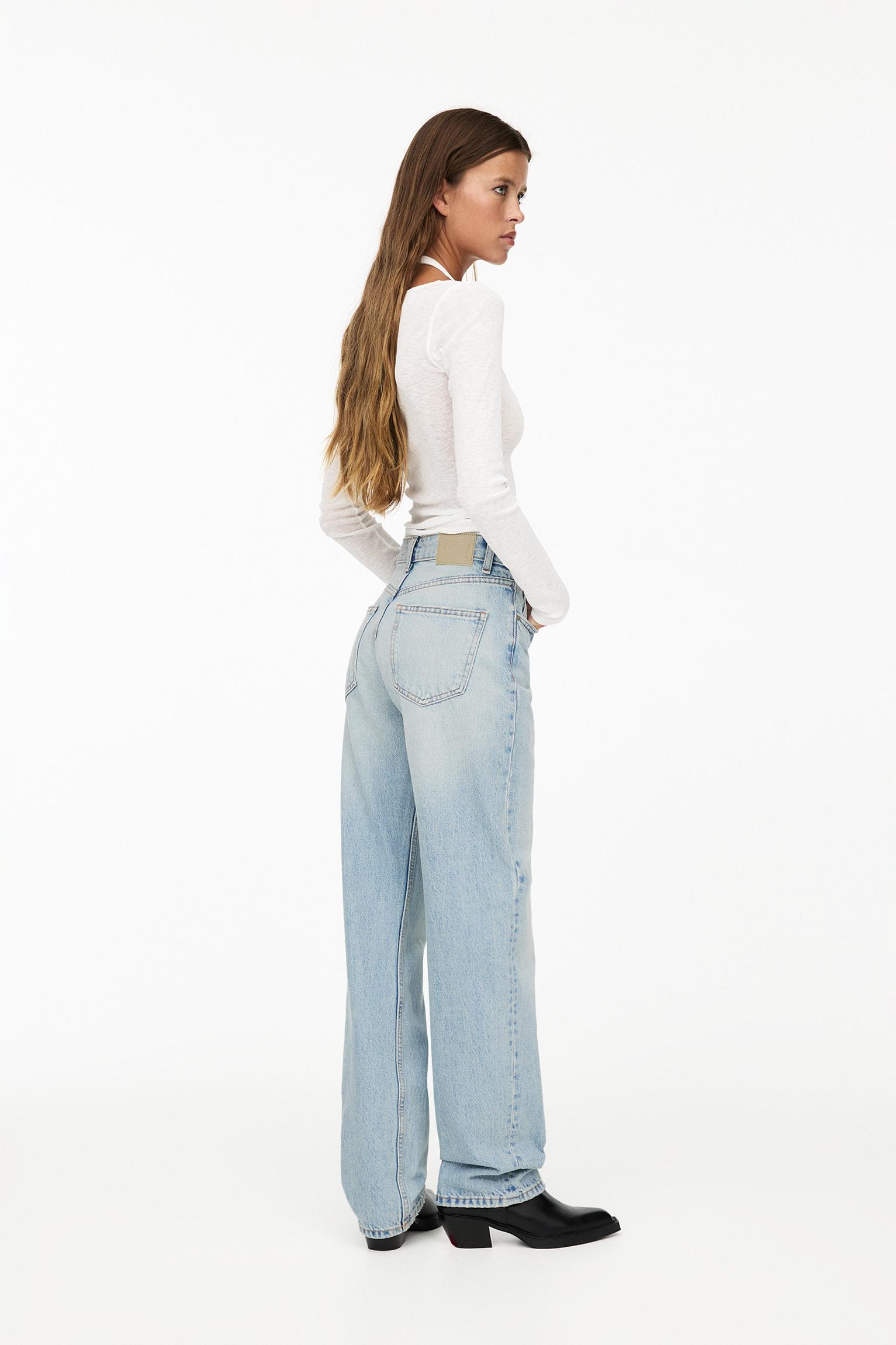 Mid-rise straight-leg jeans Product Image