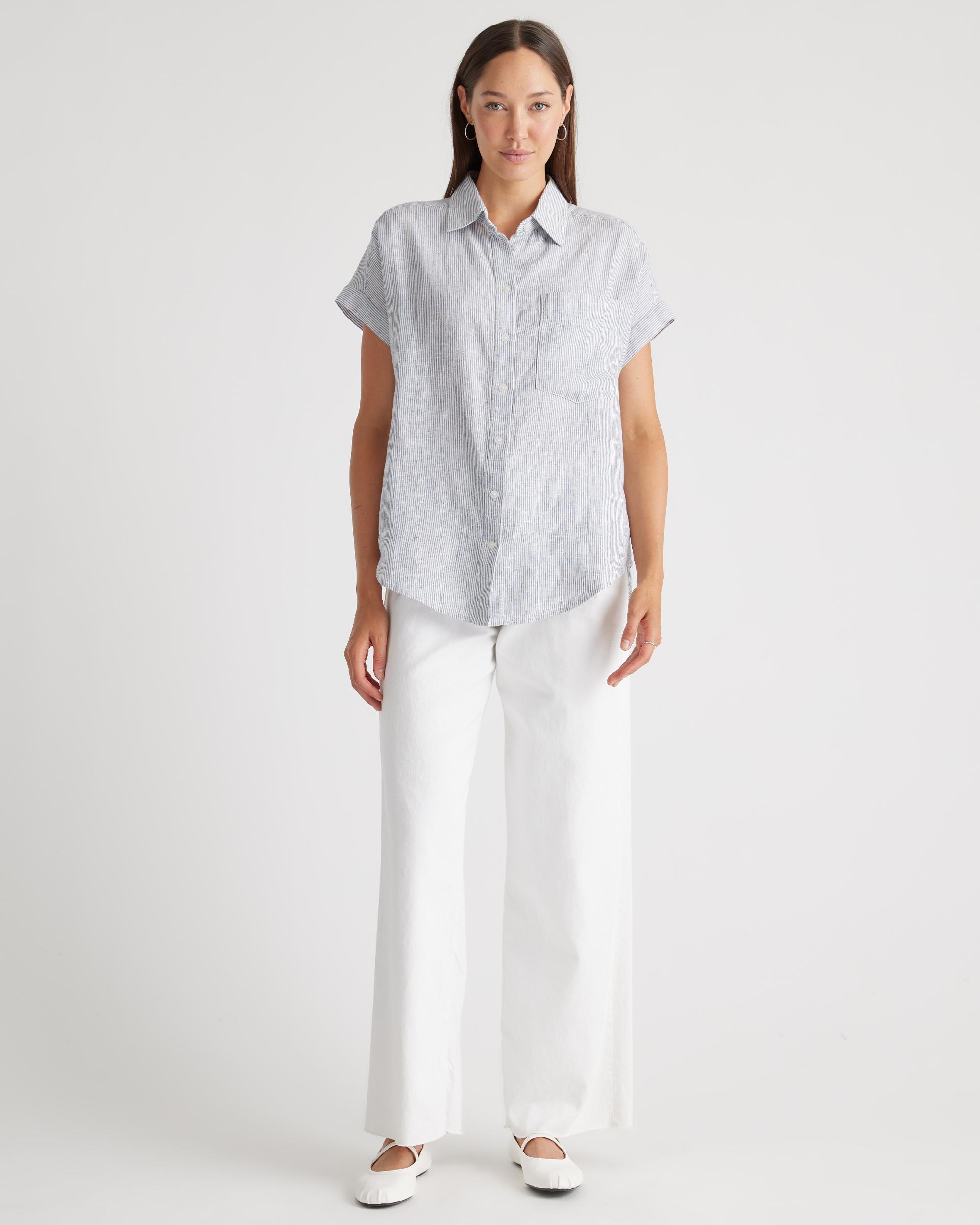 Quince | Women's 100% European Linen Camp Shirt Size XS Product Image
