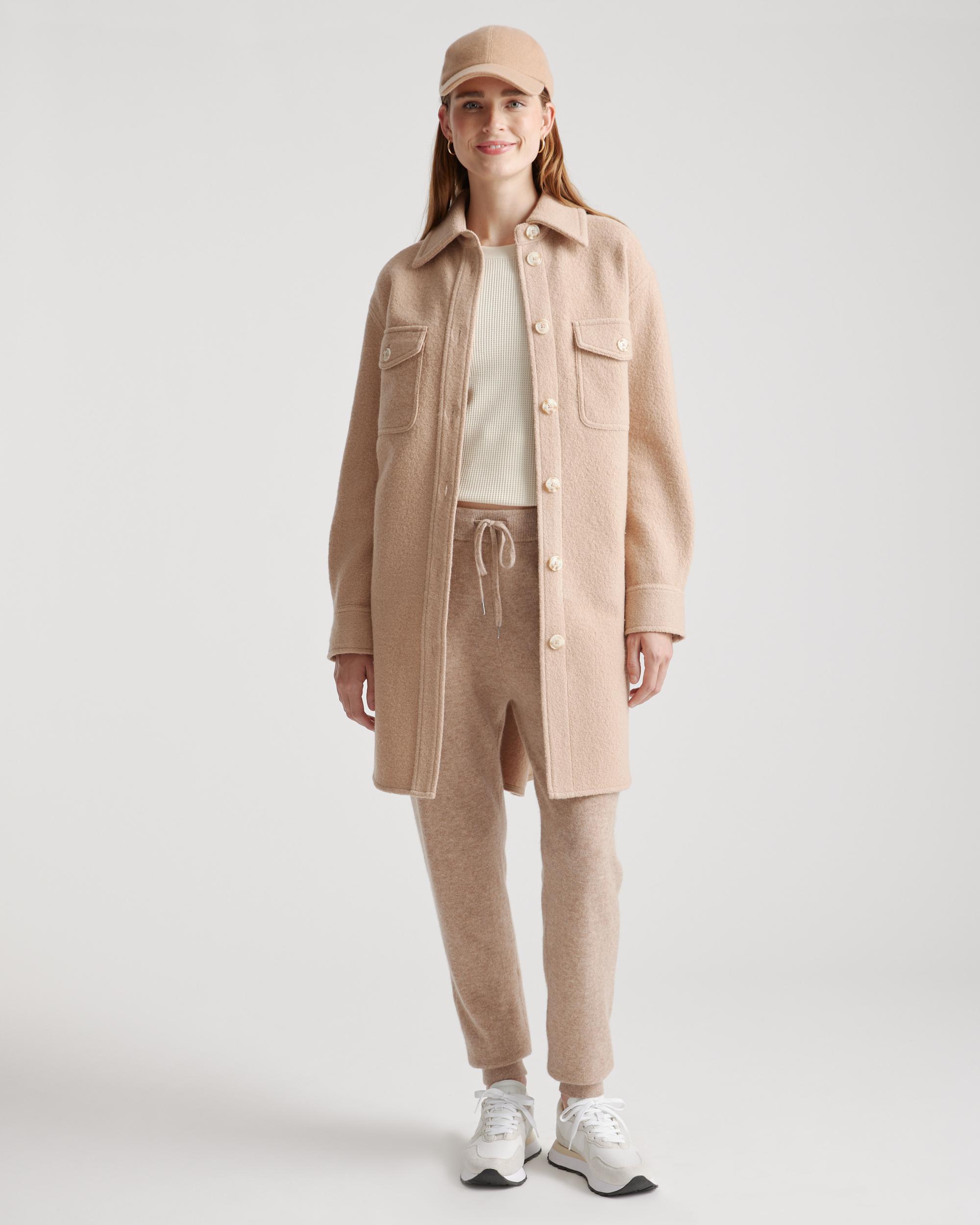 Quince | Women's 100% Merino Wool Long Shirt Jacket Size XS Product Image