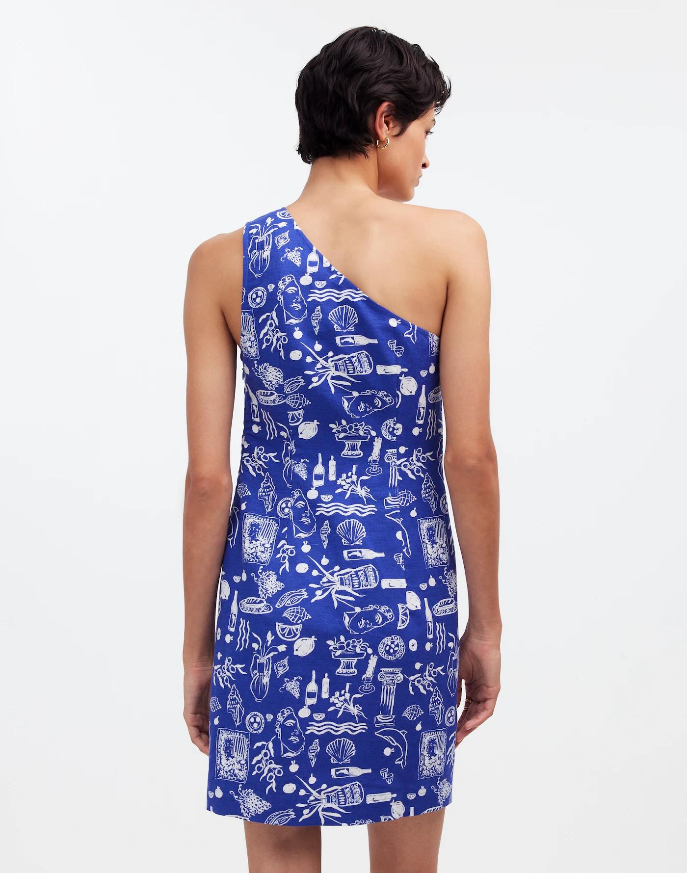 Madewell x Lisa Says Gah! One-Shoulder Mini Dress Product Image
