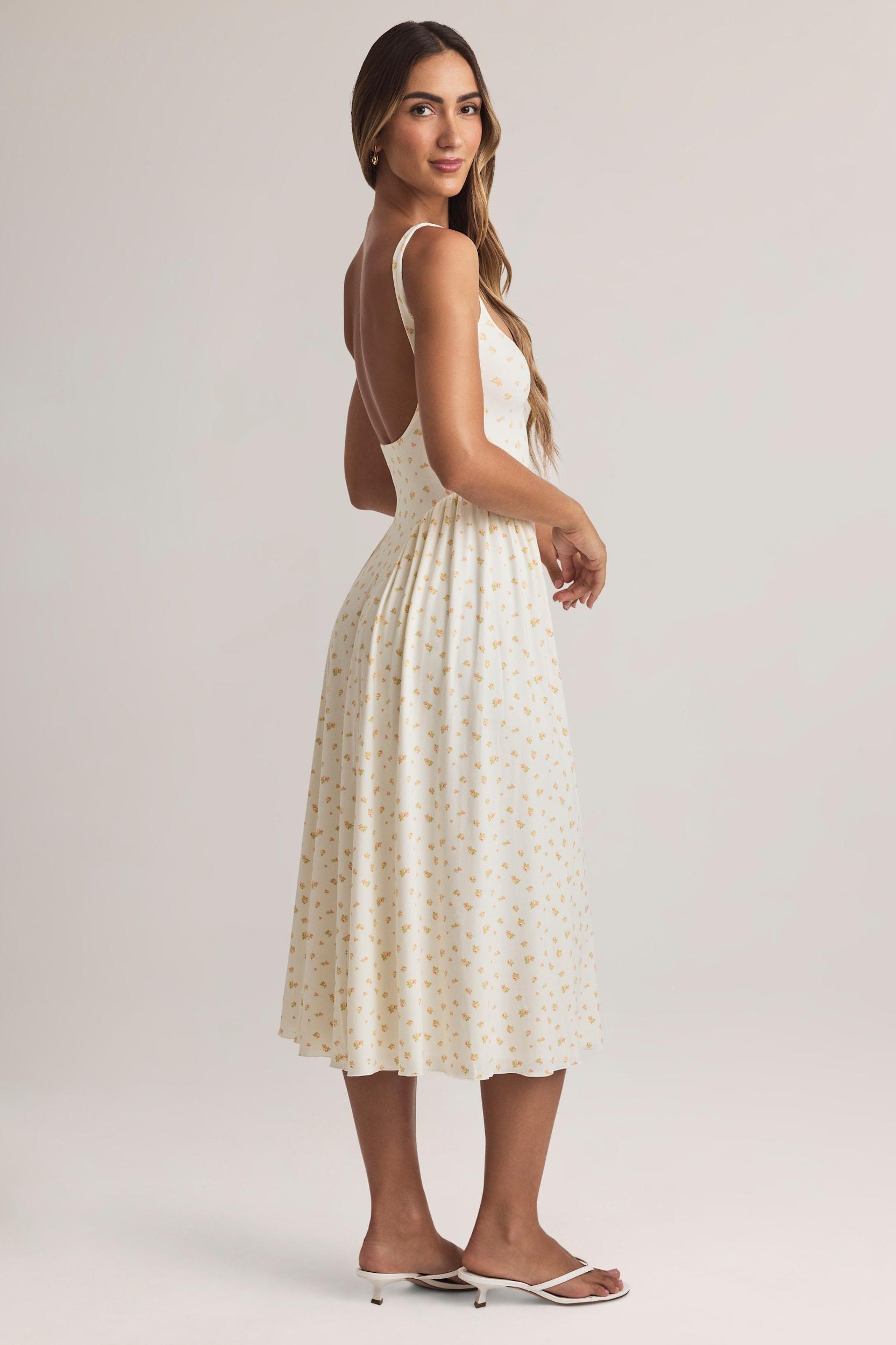 Modal A-Line Midaxi Dress in Floral Print Product Image